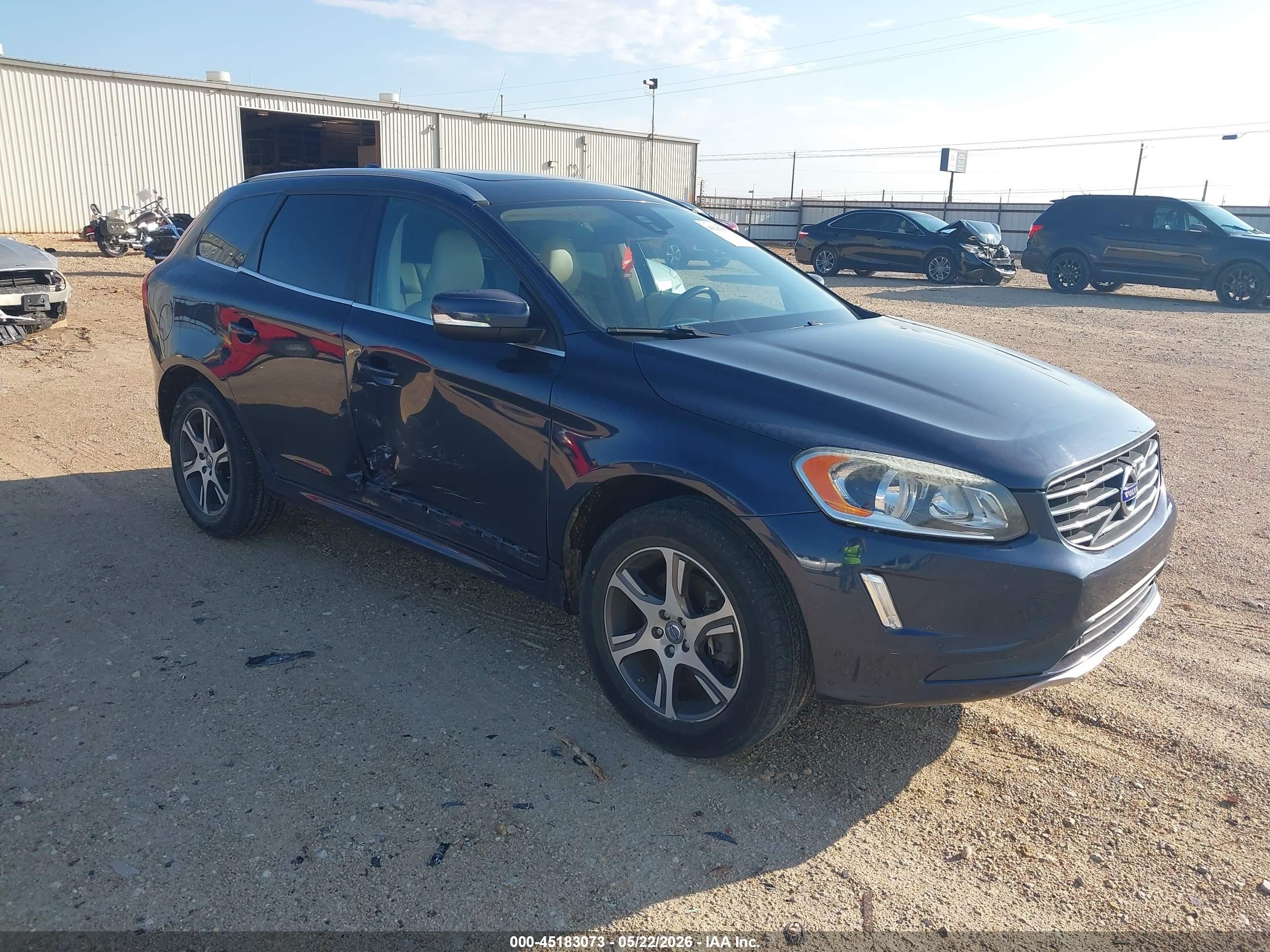 2015 Volvo Xc60 T6 Premier Plus Blue vin: YV449MDC9F2625350