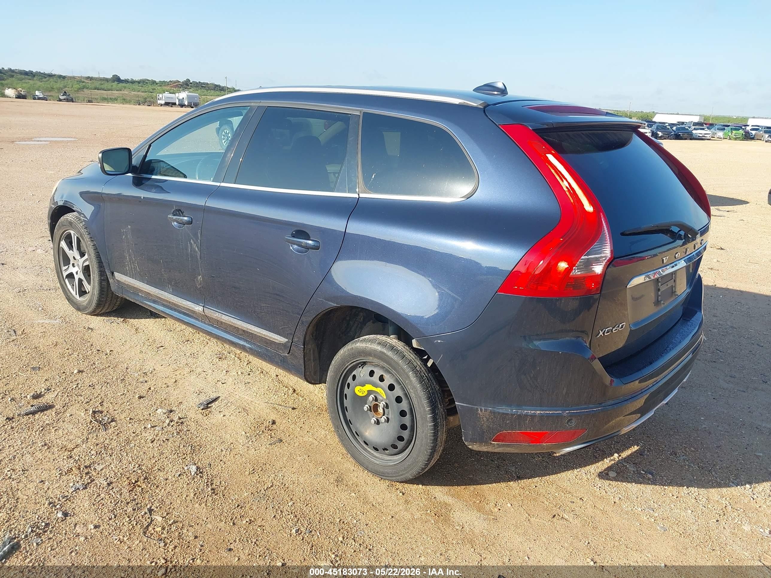 2015 Volvo Xc60 T6 Premier Plus Blue vin: YV449MDC9F2625350