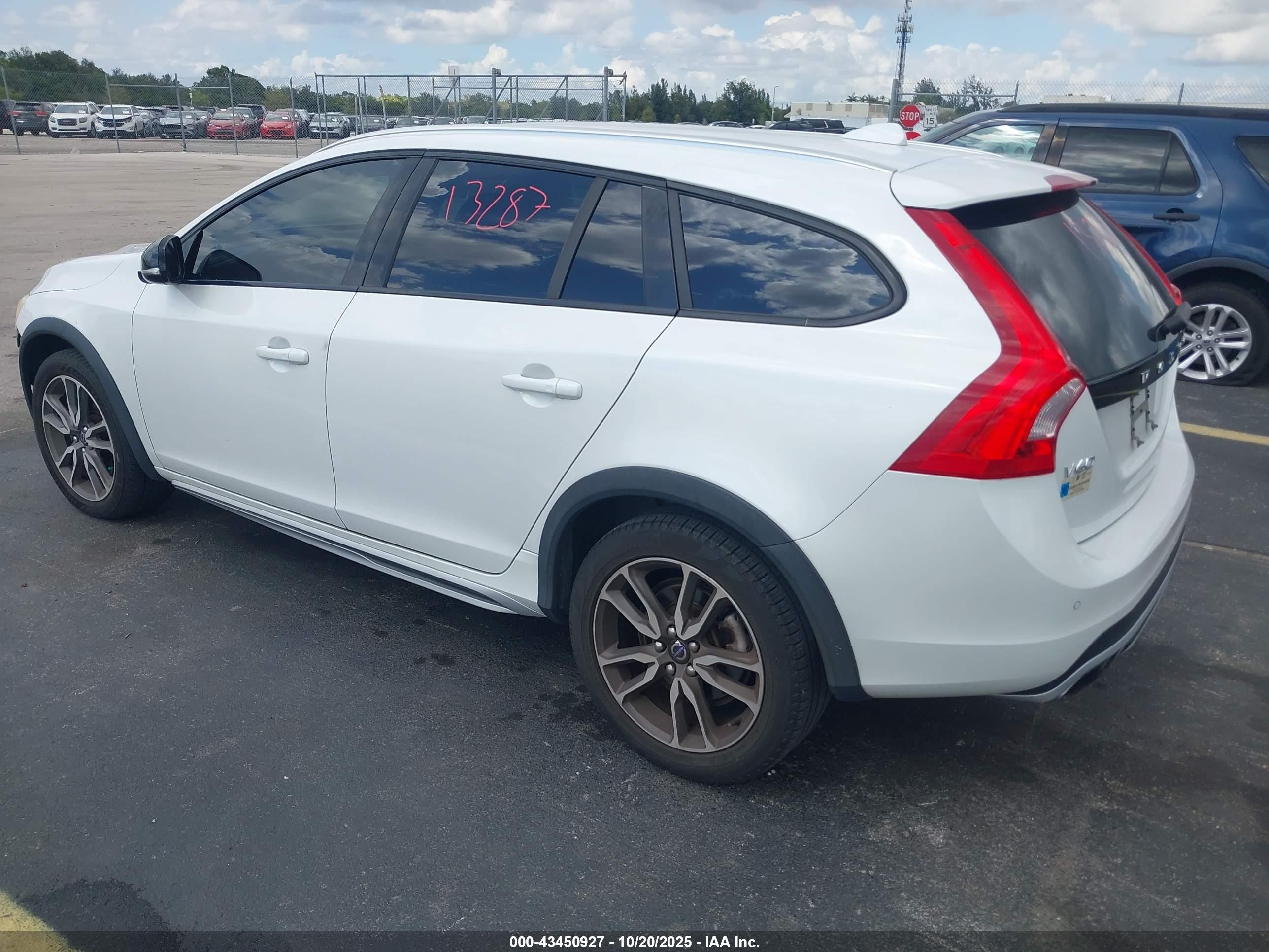 2015 Volvo V60 Cross Country T5 White vin: YV4612HK0F1001643