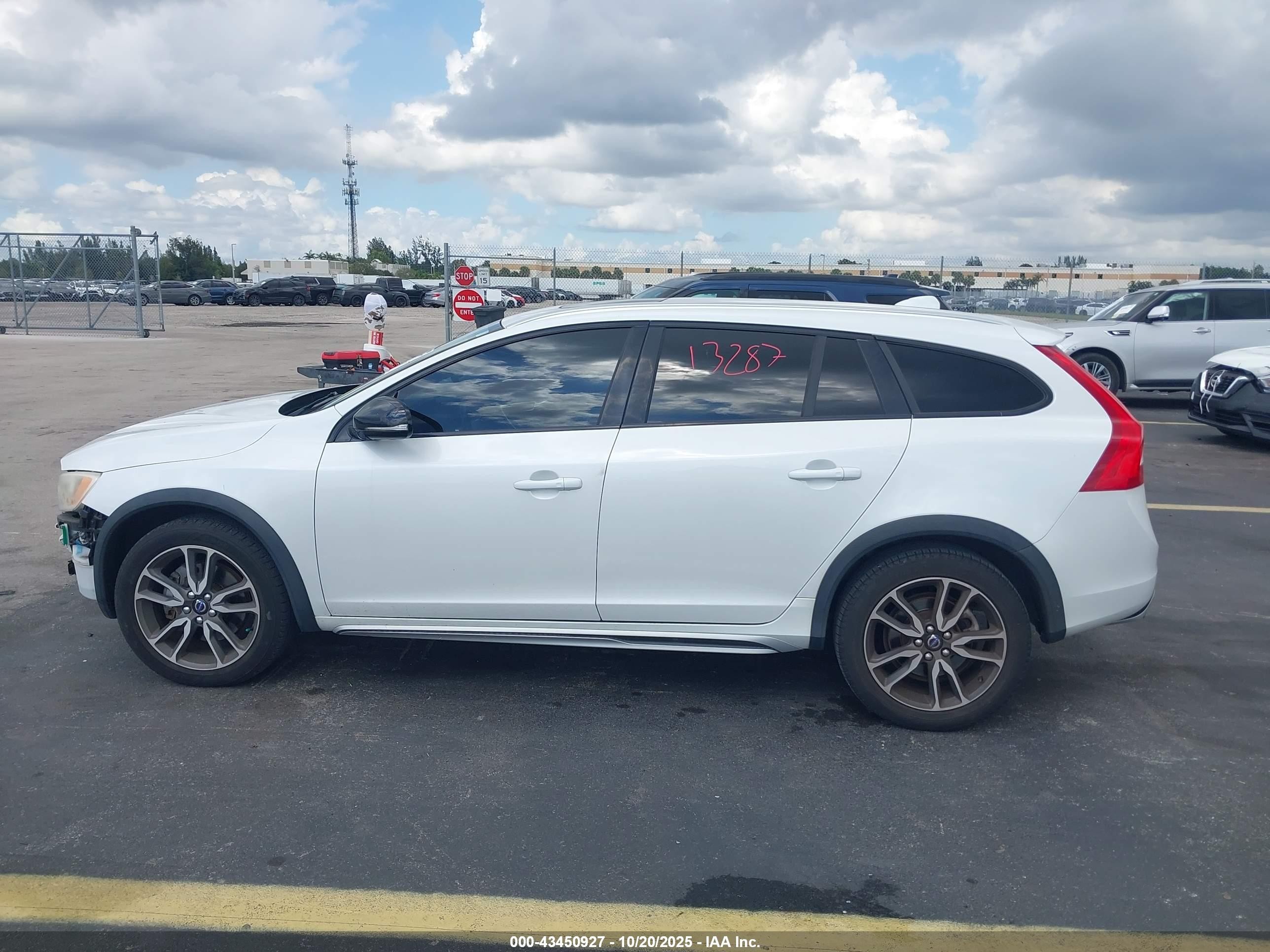 2015 Volvo V60 Cross Country T5 White vin: YV4612HK0F1001643
