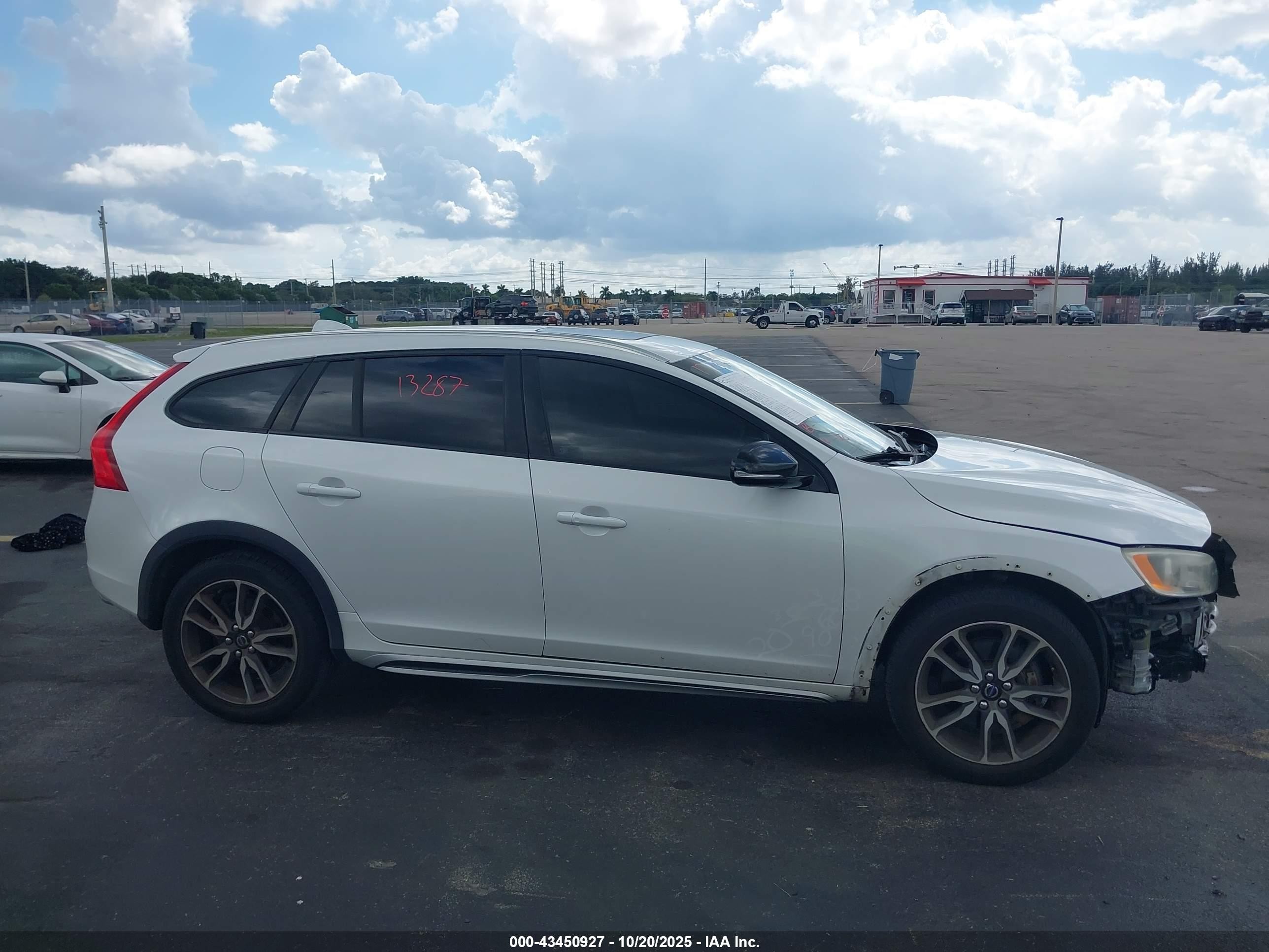 2015 Volvo V60 Cross Country T5 White vin: YV4612HK0F1001643