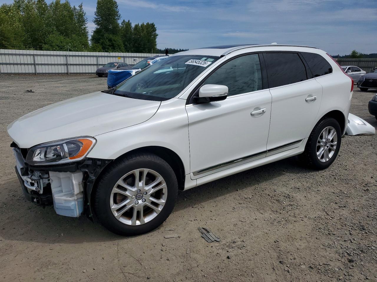 2015 Volvo Xc60 T5 Premier White vin: YV4612RK6F2760323