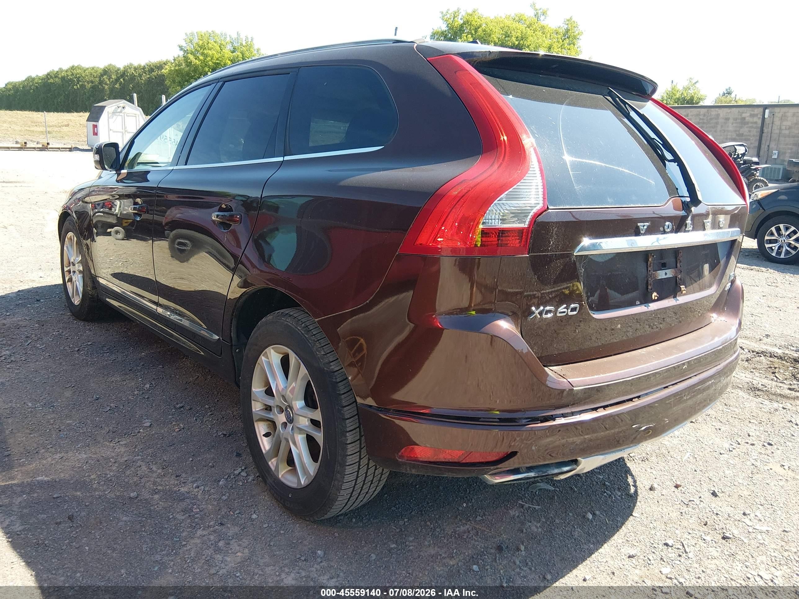 2015 Volvo Xc60 T5/t5 Premier Brown vin: YV4612RK7F2739447