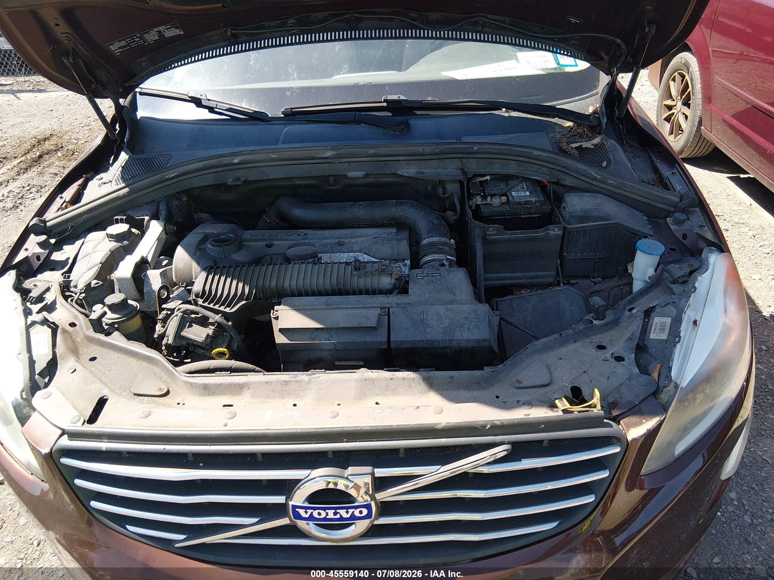 2015 Volvo Xc60 T5/t5 Premier Brown vin: YV4612RK7F2739447