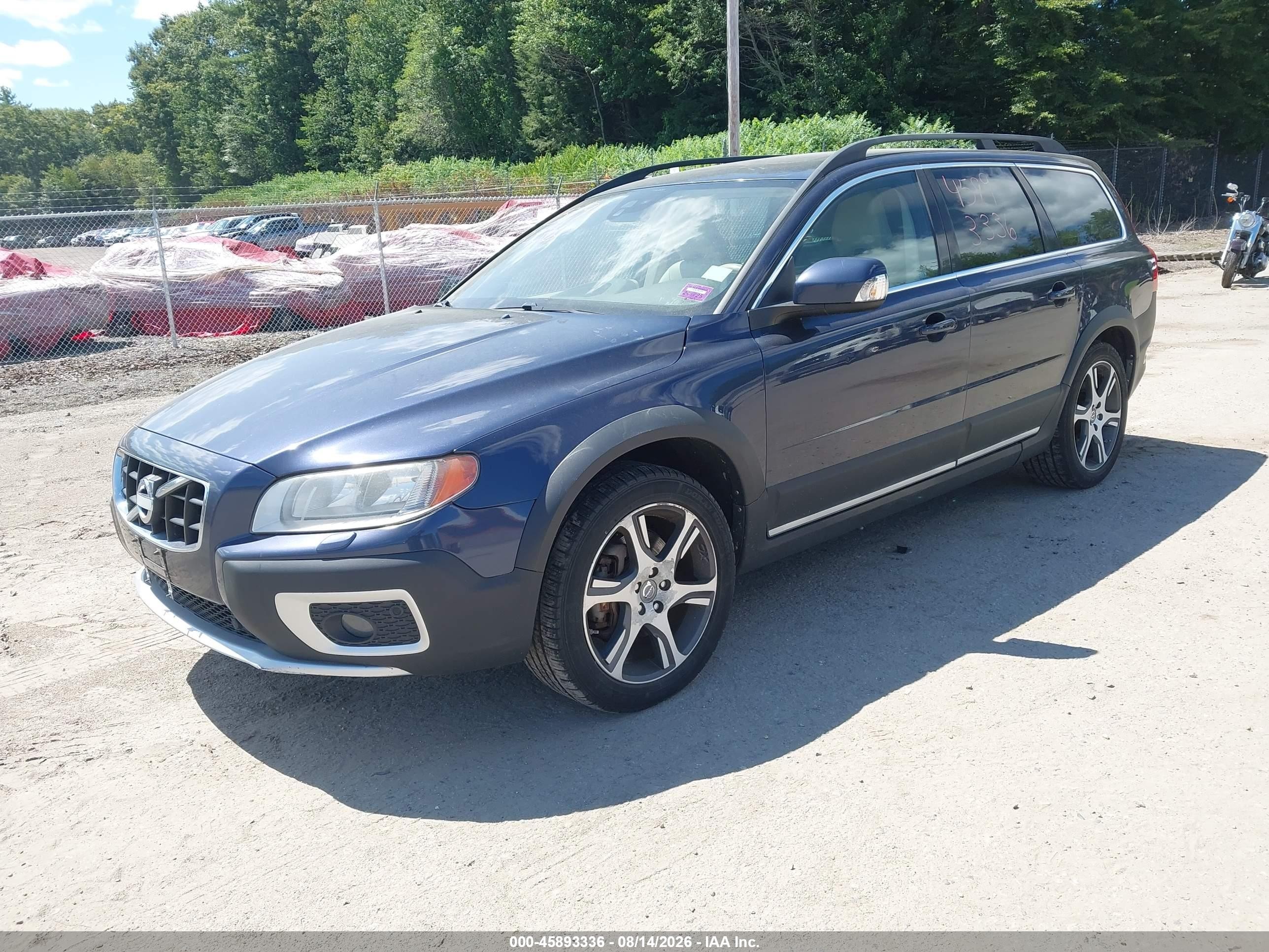 2012 Volvo Xc70 3.0l T6 Platinum Синий vin: YV4902BZ0C1127227