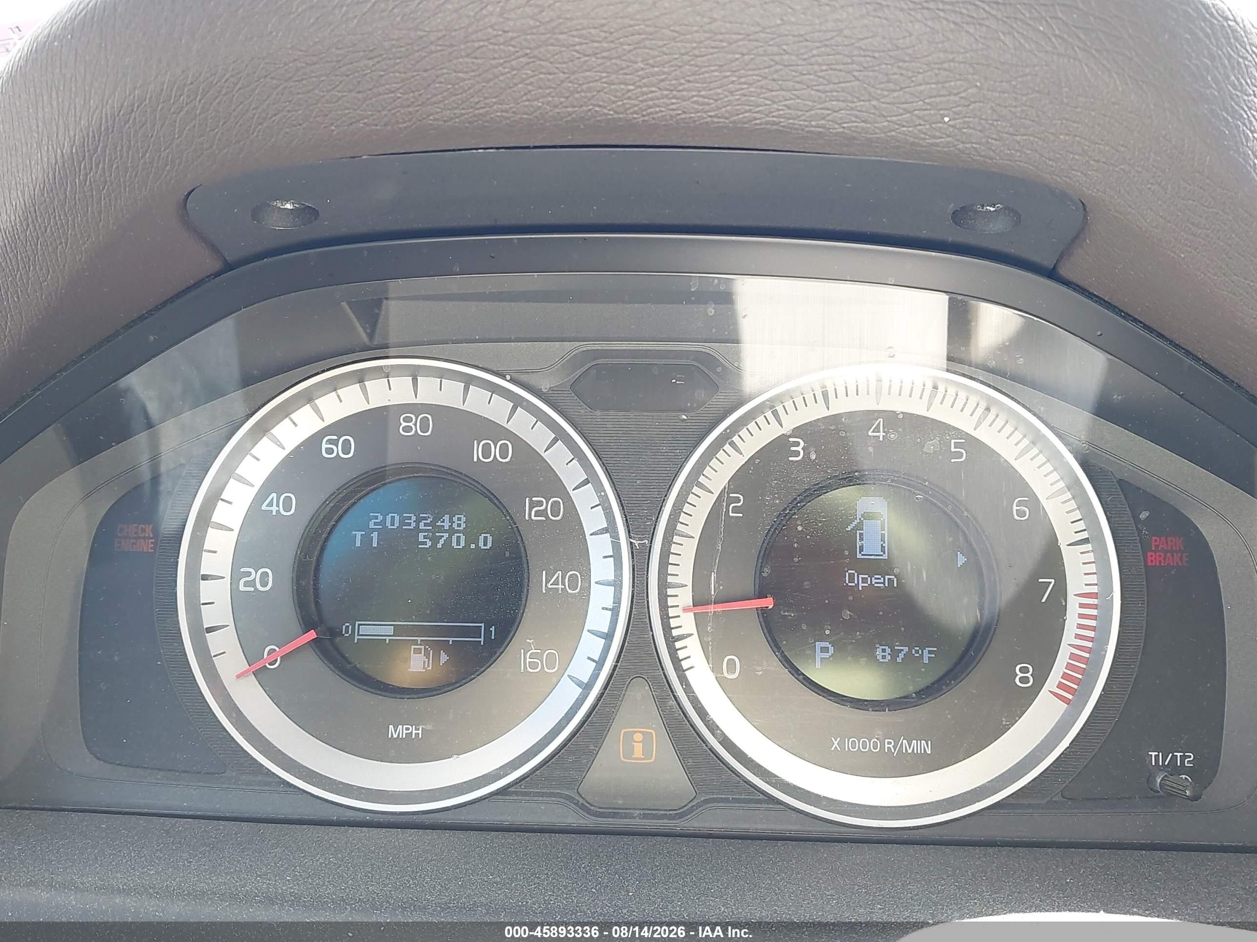 2012 Volvo Xc70 3.0l T6 Platinum Синий vin: YV4902BZ0C1127227