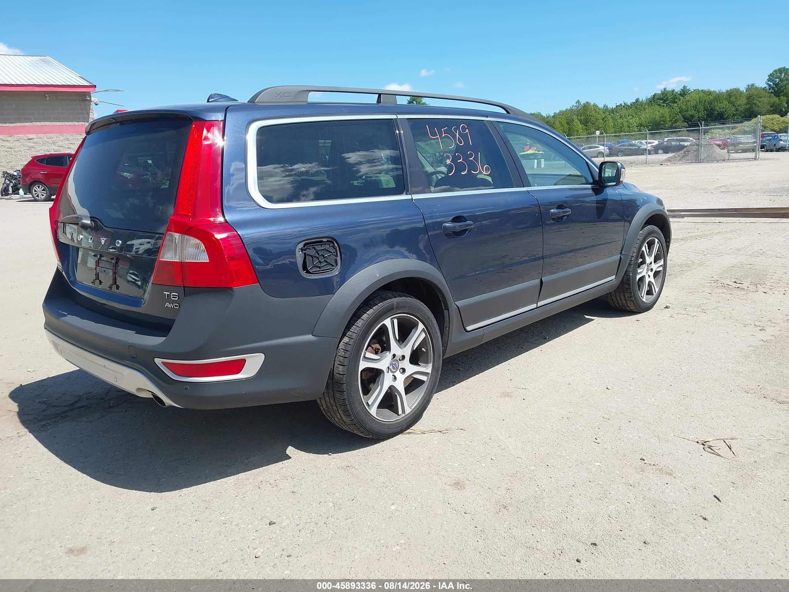 2012 Volvo Xc70 3.0l T6 Platinum Синий vin: YV4902BZ0C1127227