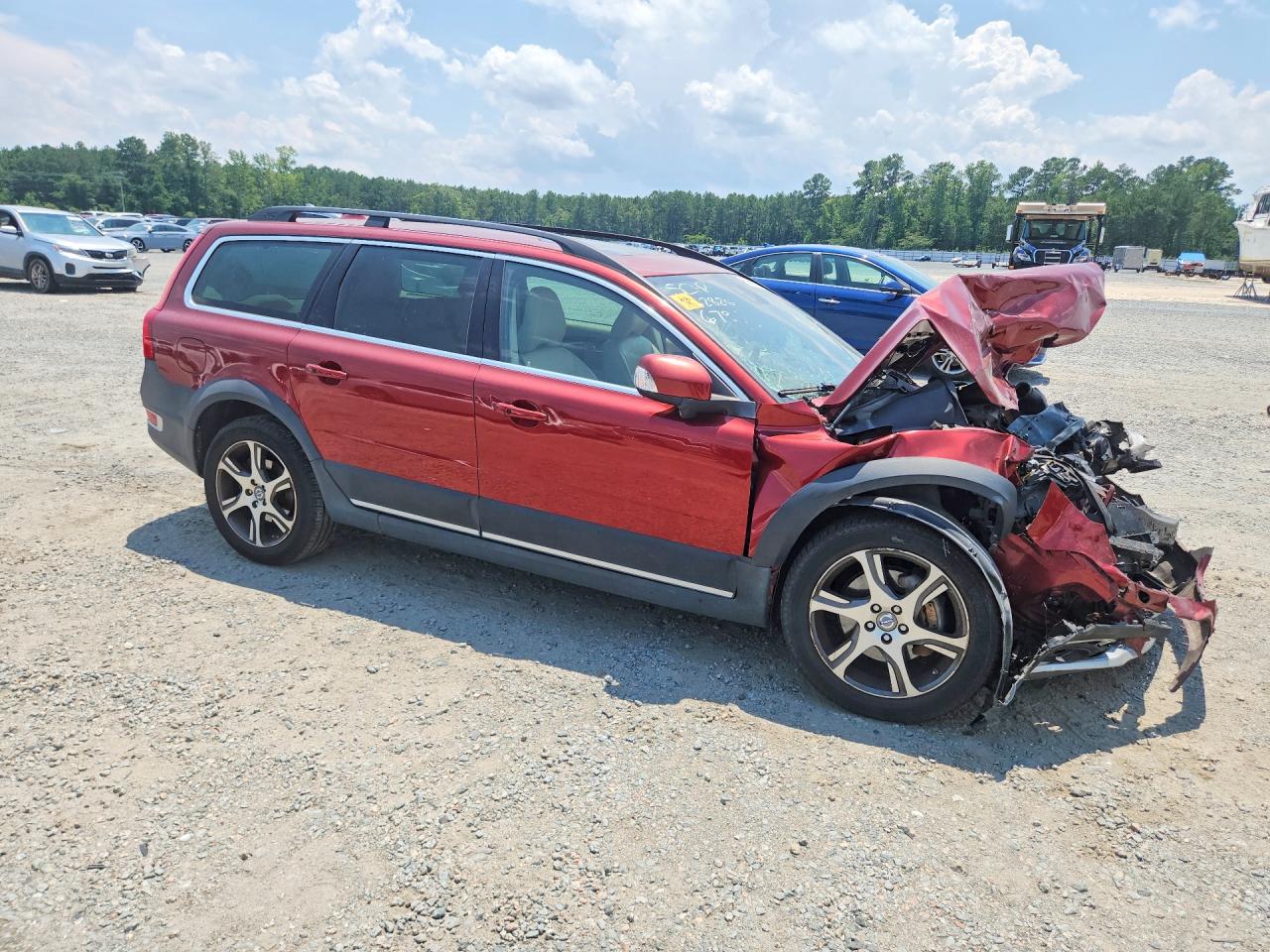 2013 Volvo Xc70 T6 Maroon vin: YV4902BZ0D1166787