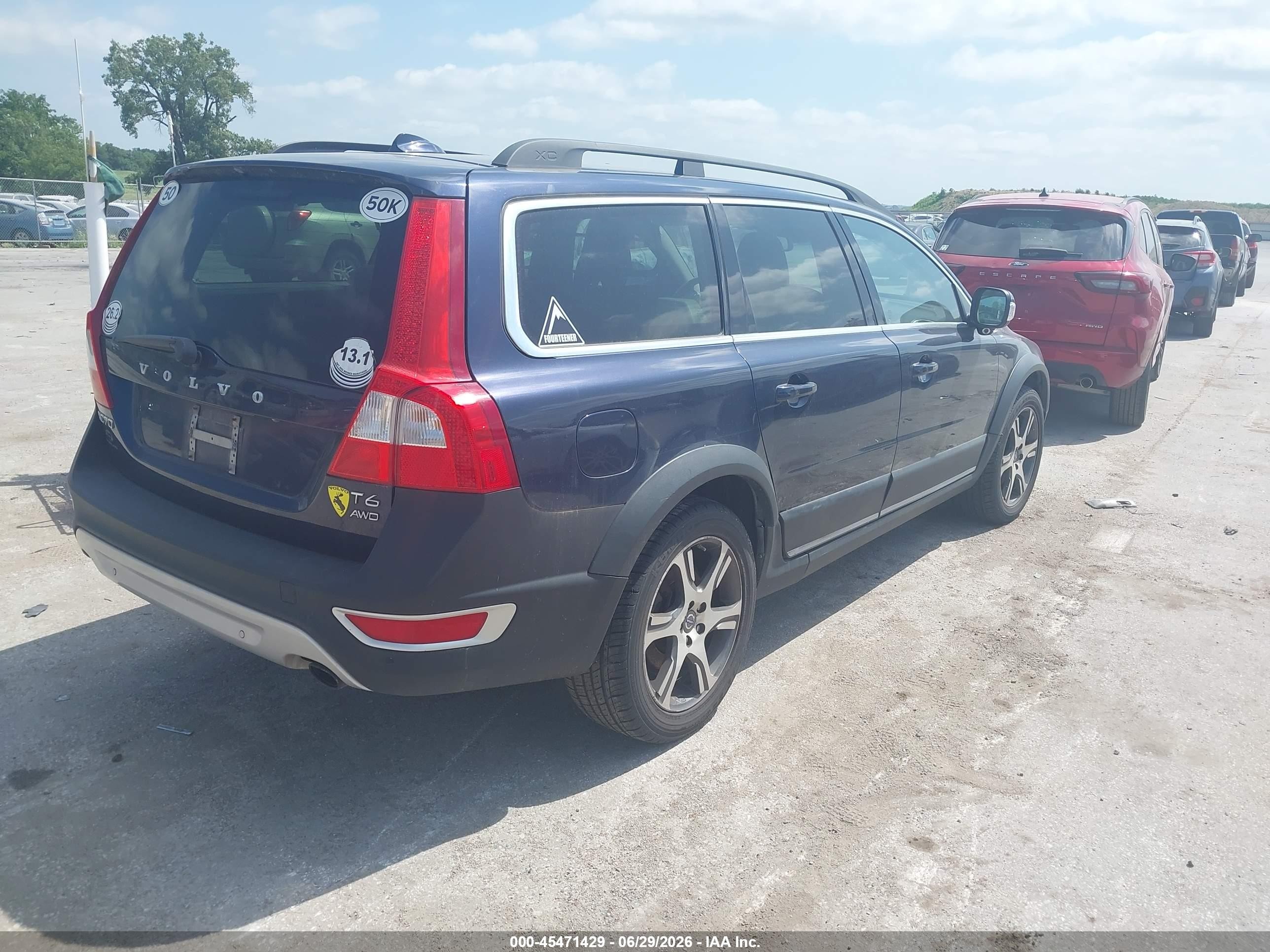 2013 Volvo Xc70 T6 Platinum Blue vin: YV4902BZ3D1164239
