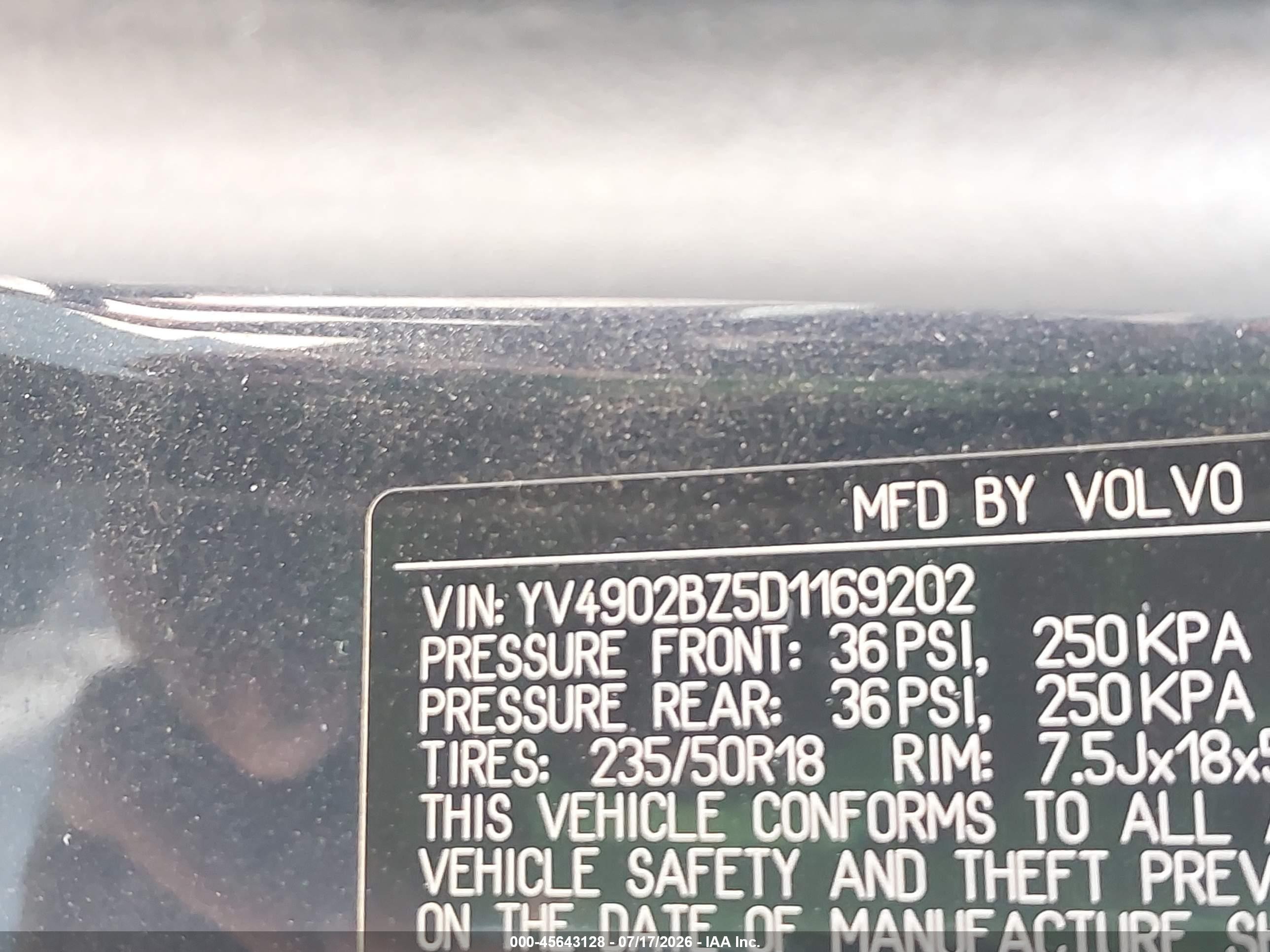 2013 Volvo Xc70 T6 Blue vin: YV4902BZ5D1169202
