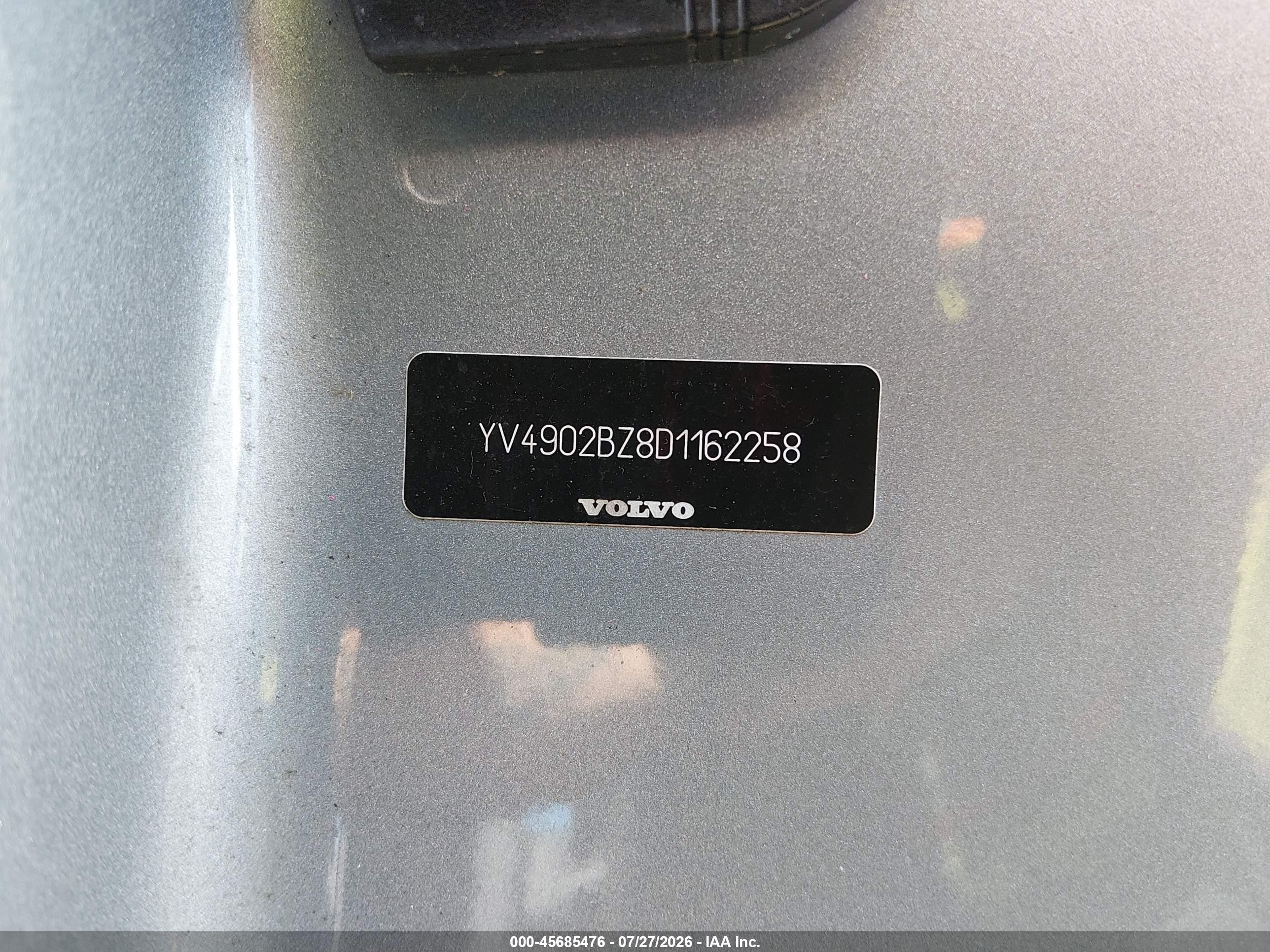 2013 Volvo Xc70 T6/t6 Platinum/t6 Premier Plus Silver vin: YV4902BZ8D1162258