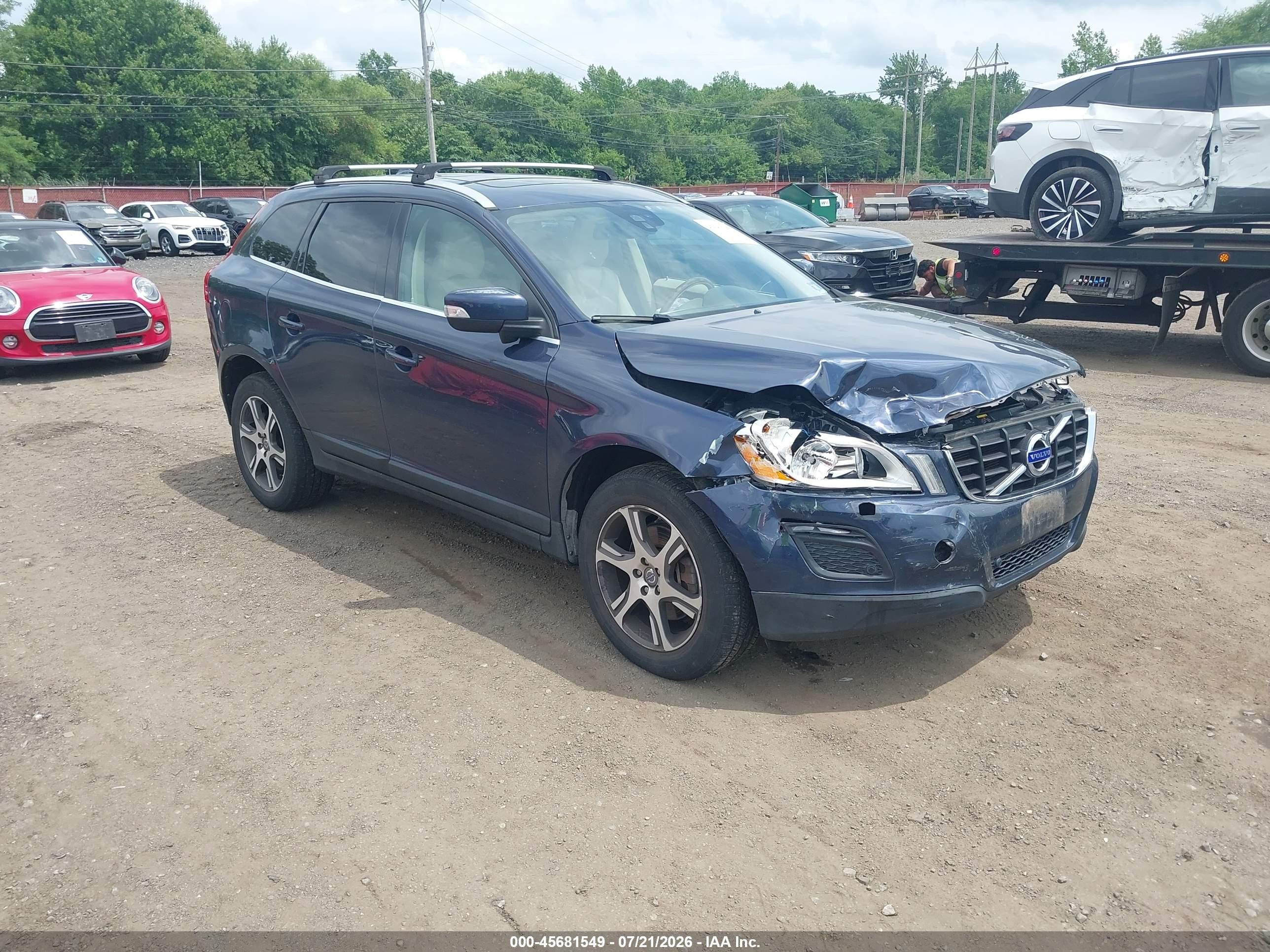 2012 Volvo Xc60 T6 Platinum Dark Blue vin: YV4902DZ1C2289309