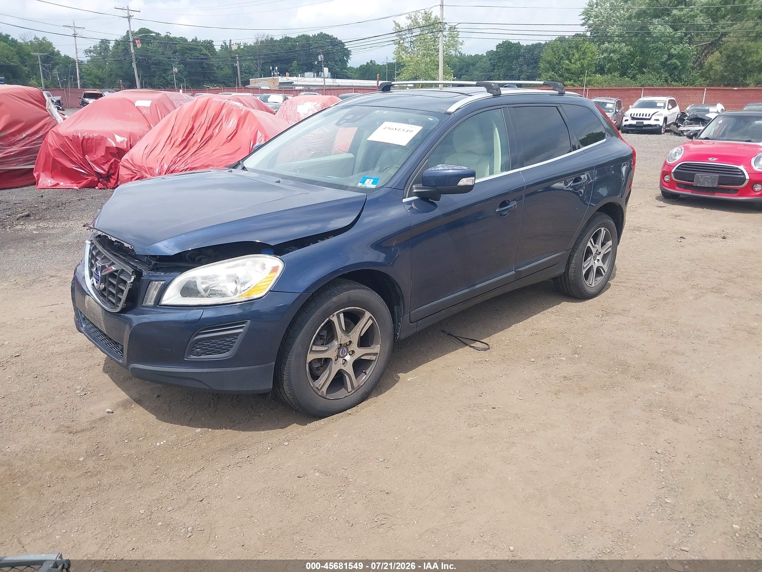 2012 Volvo Xc60 T6 Platinum Dark Blue vin: YV4902DZ1C2289309