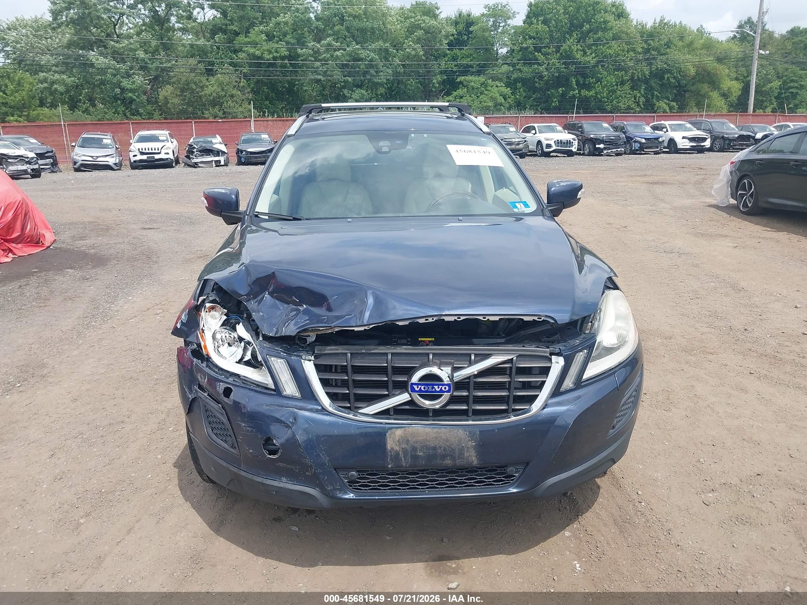 2012 Volvo Xc60 T6 Platinum Dark Blue vin: YV4902DZ1C2289309