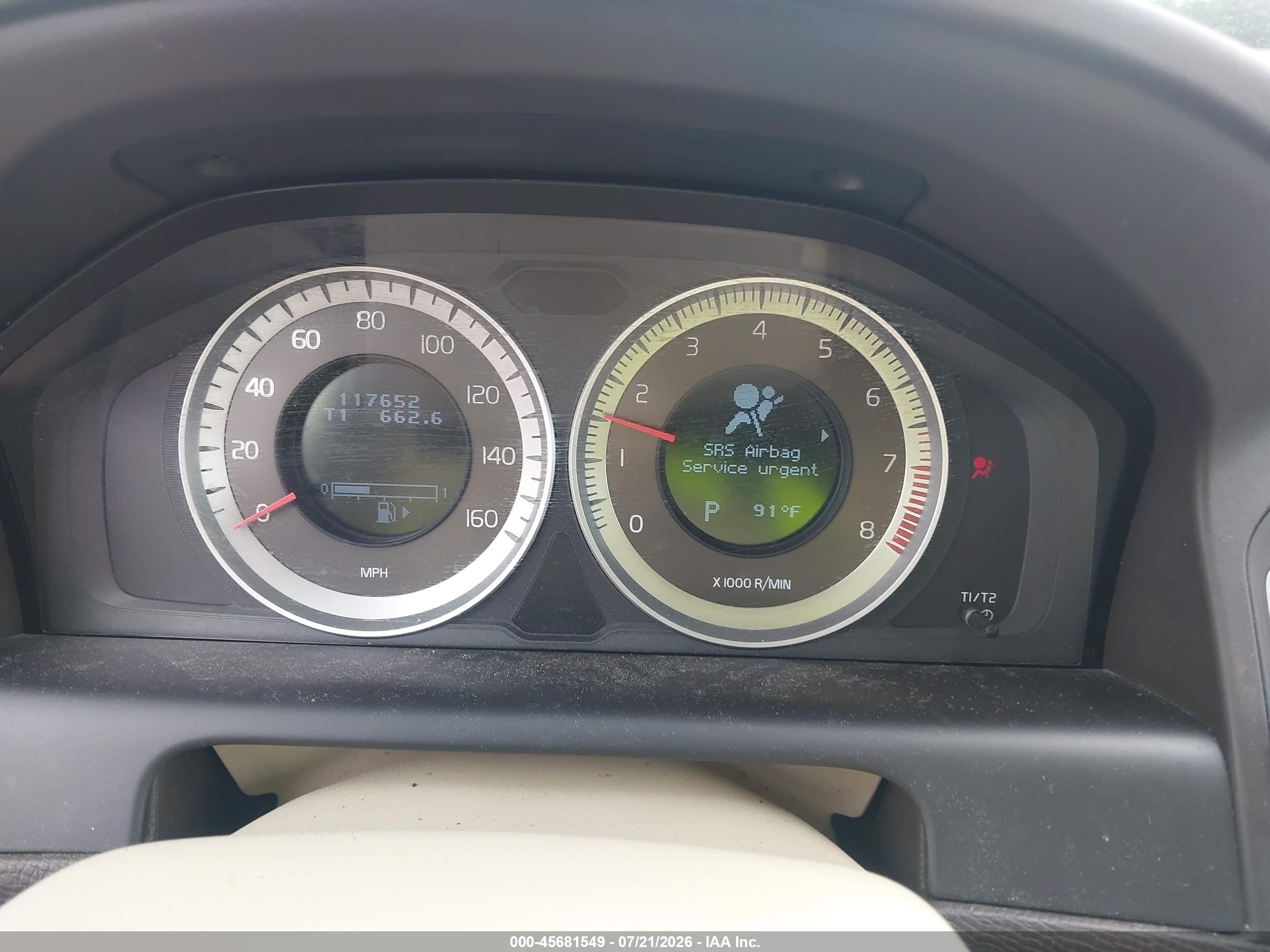 2012 Volvo Xc60 T6 Platinum Dark Blue vin: YV4902DZ1C2289309