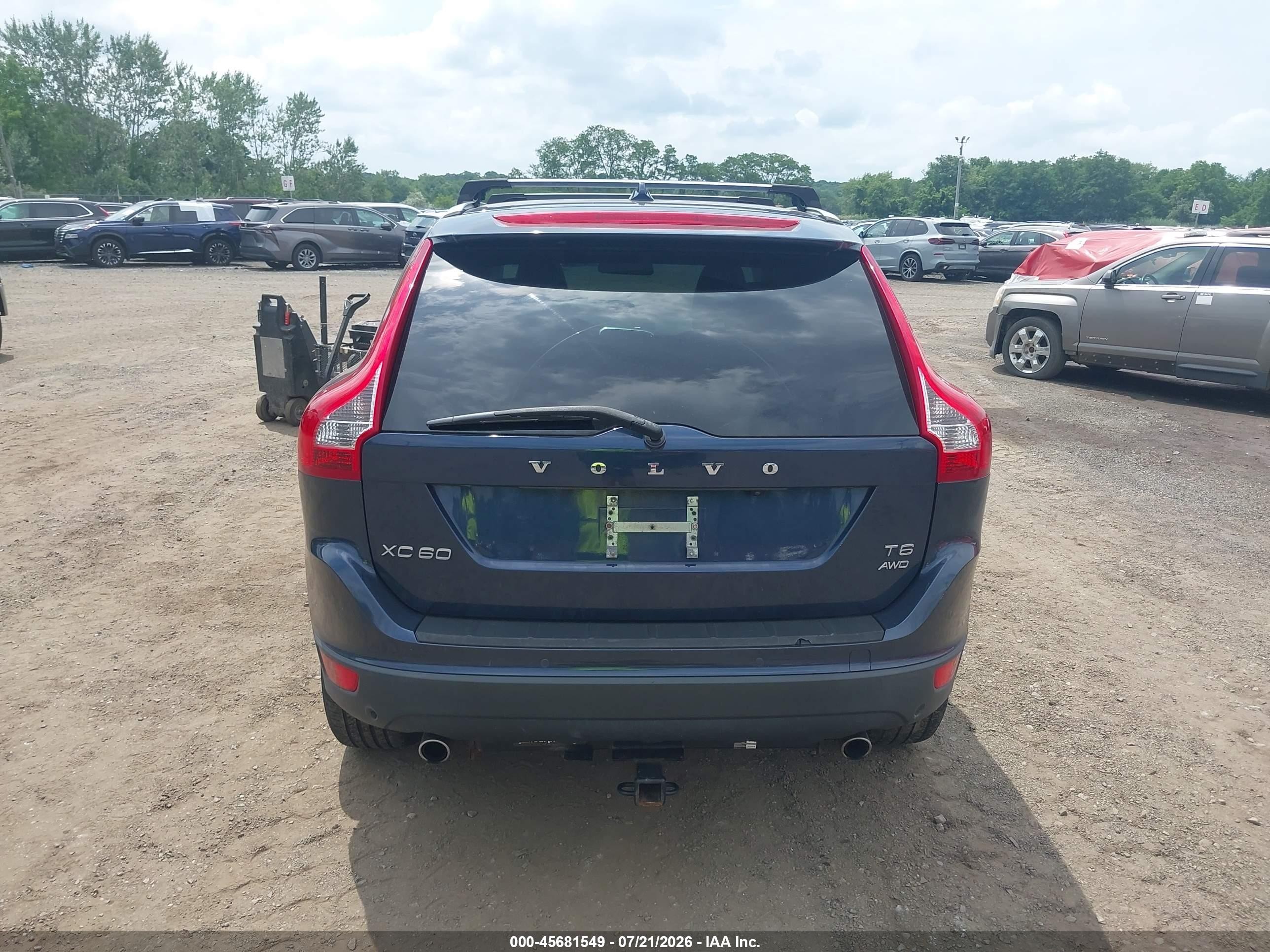2012 Volvo Xc60 T6 Platinum Dark Blue vin: YV4902DZ1C2289309