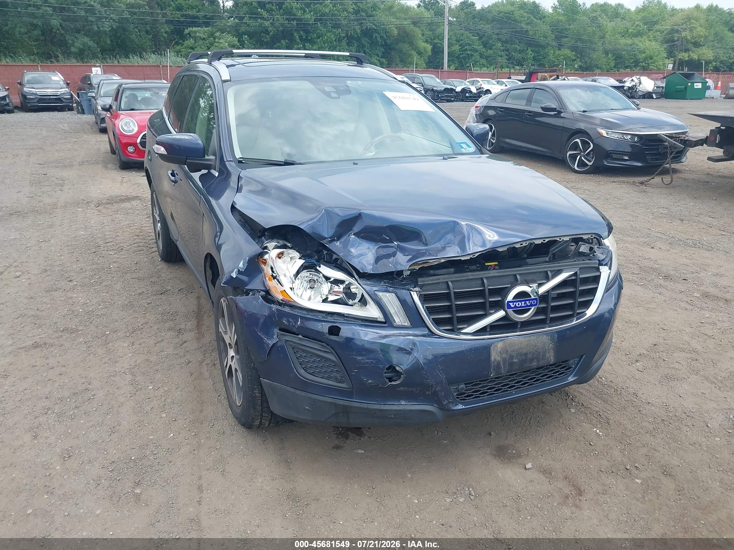 2012 Volvo Xc60 T6 Platinum Dark Blue vin: YV4902DZ1C2289309