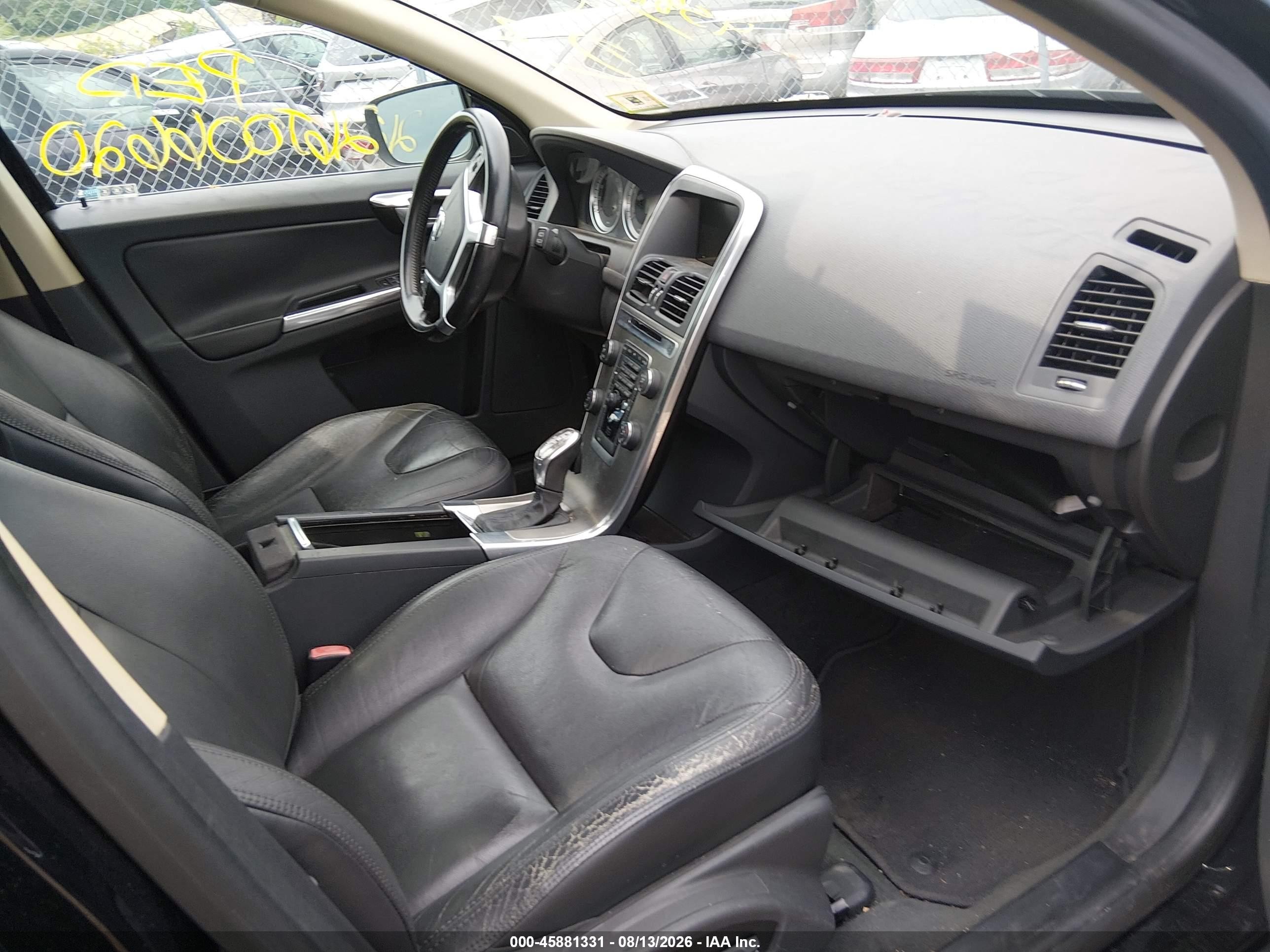 2013 Volvo Xc60 T6 Black vin: YV4902DZ2D2368828