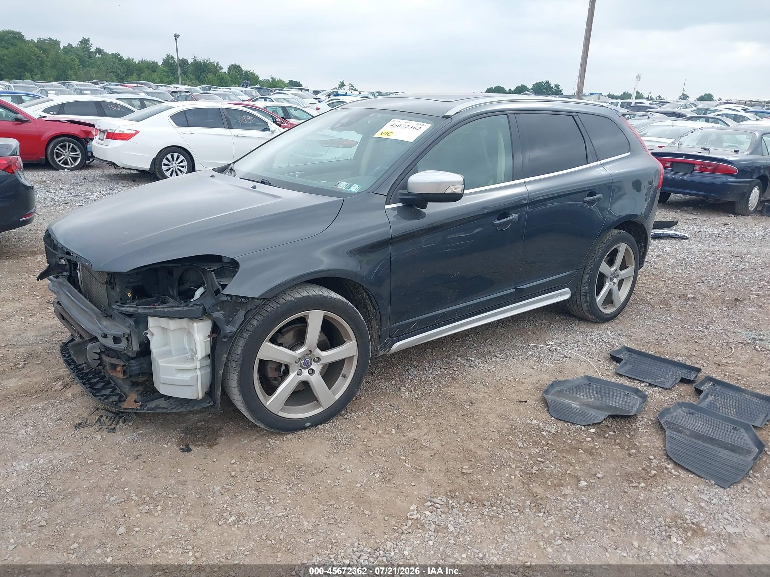 2012 Volvo Xc60 T6 Premier Plus Gray vin: YV4902DZ3C2269580