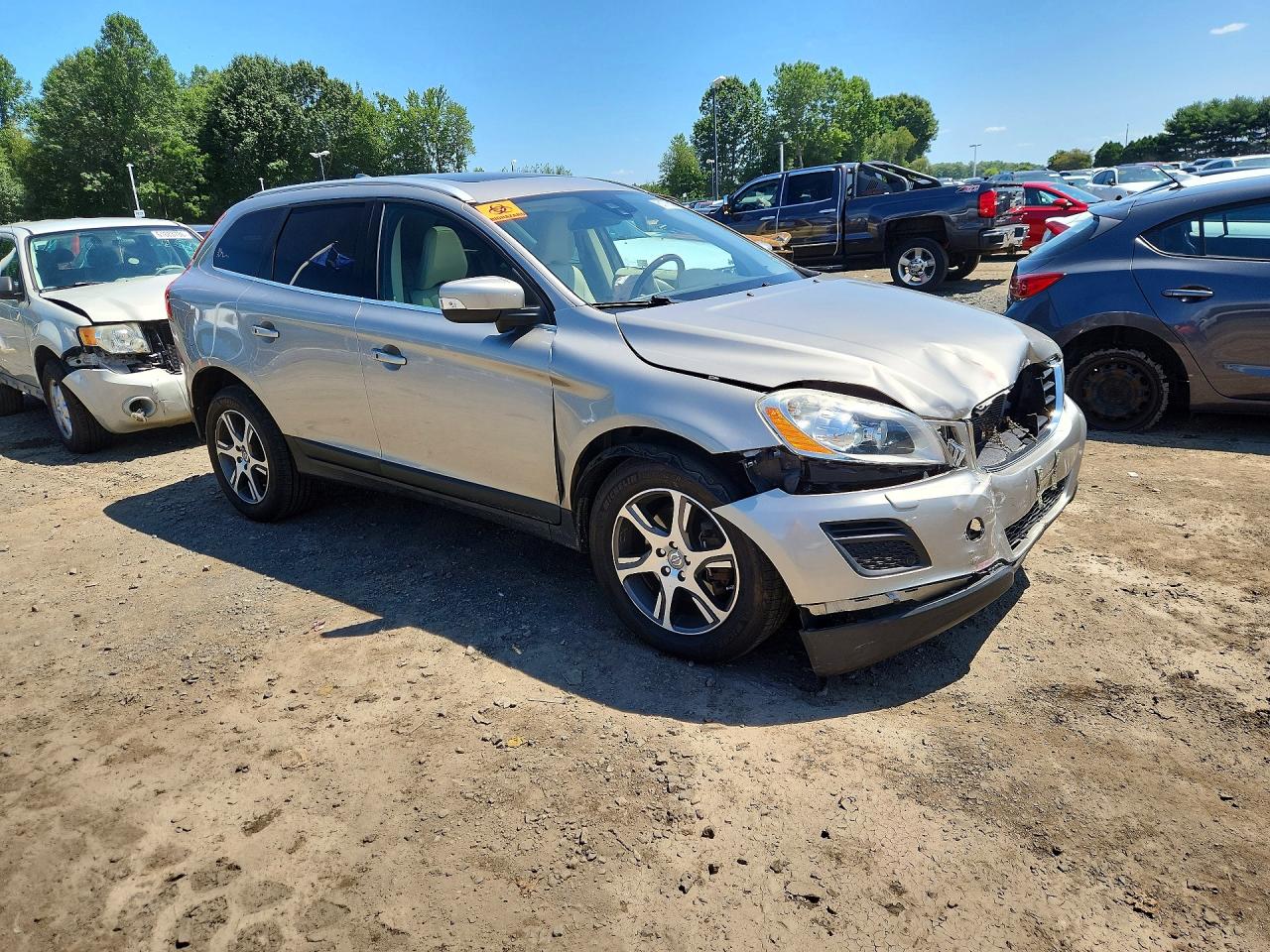 2013 Volvo Xc60 T6 Silver vin: YV4902DZ3D2407359