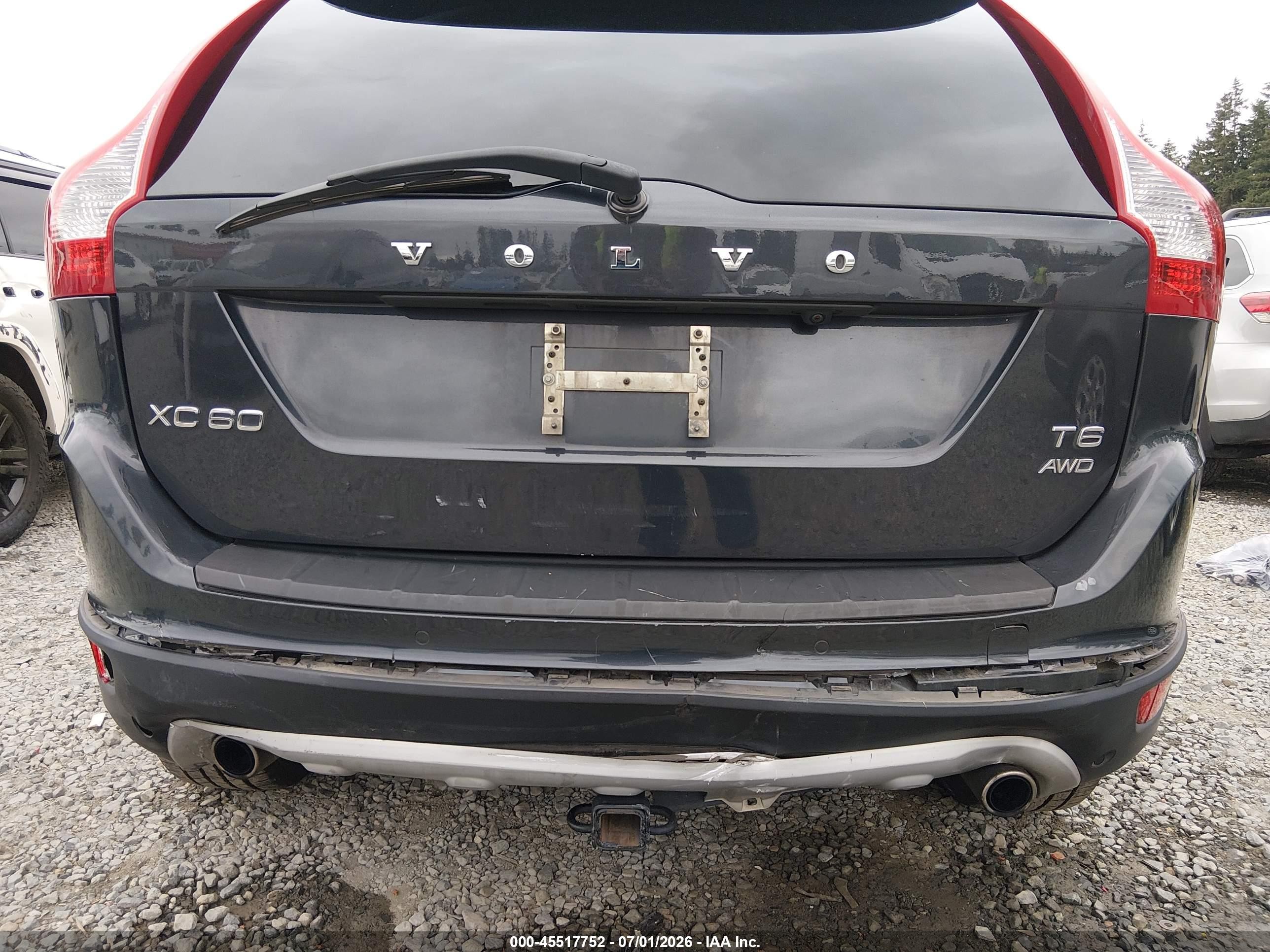 2012 Volvo Xc60 T6/t6 Platinum/t6 Premier Plus/t6 R-design/t6 R-design Platinum/t6 R-design Premier Plus Gray vin: YV4902DZ7C2289508