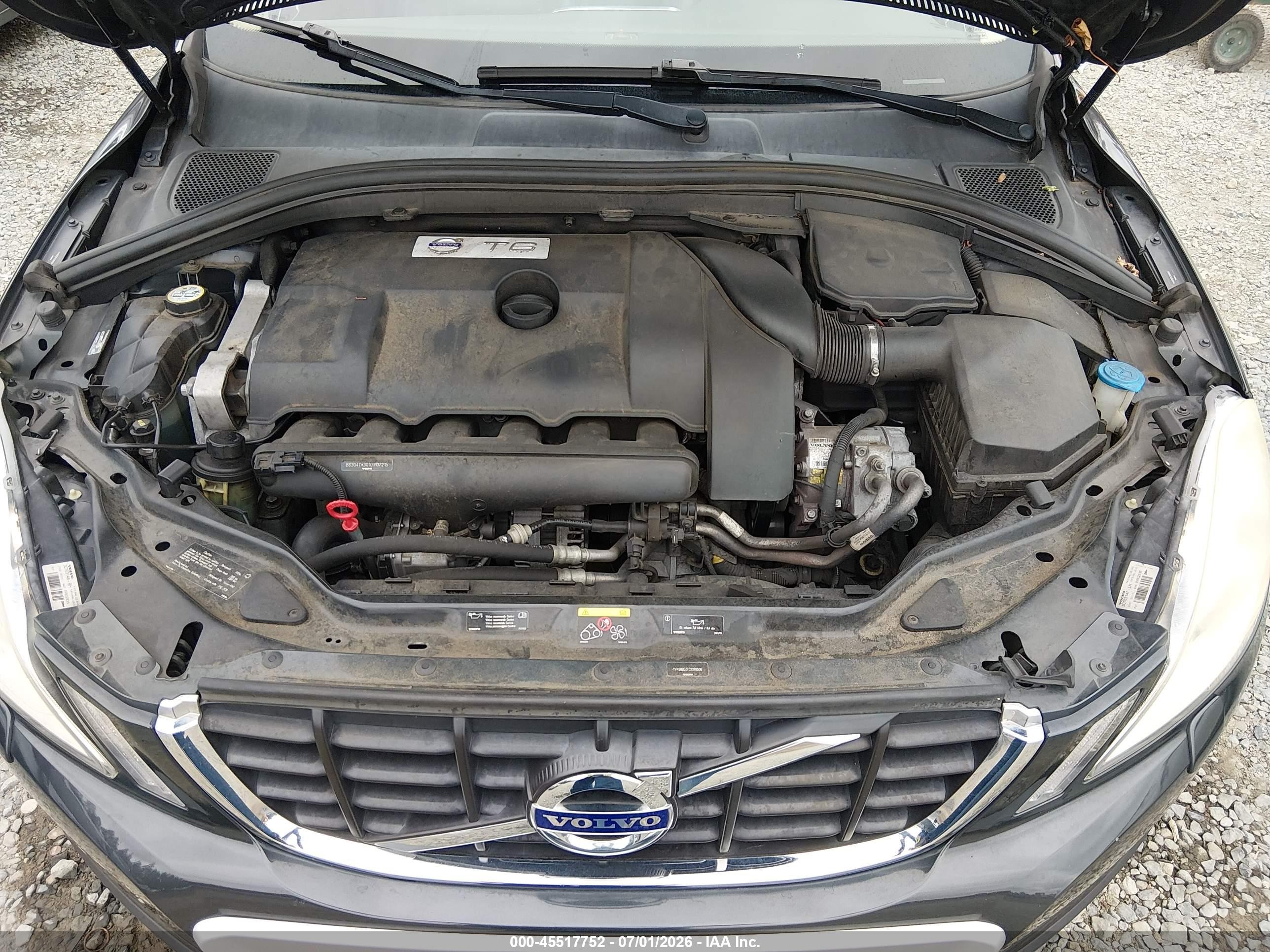 2012 Volvo Xc60 T6/t6 Platinum/t6 Premier Plus/t6 R-design/t6 R-design Platinum/t6 R-design Premier Plus Gray vin: YV4902DZ7C2289508