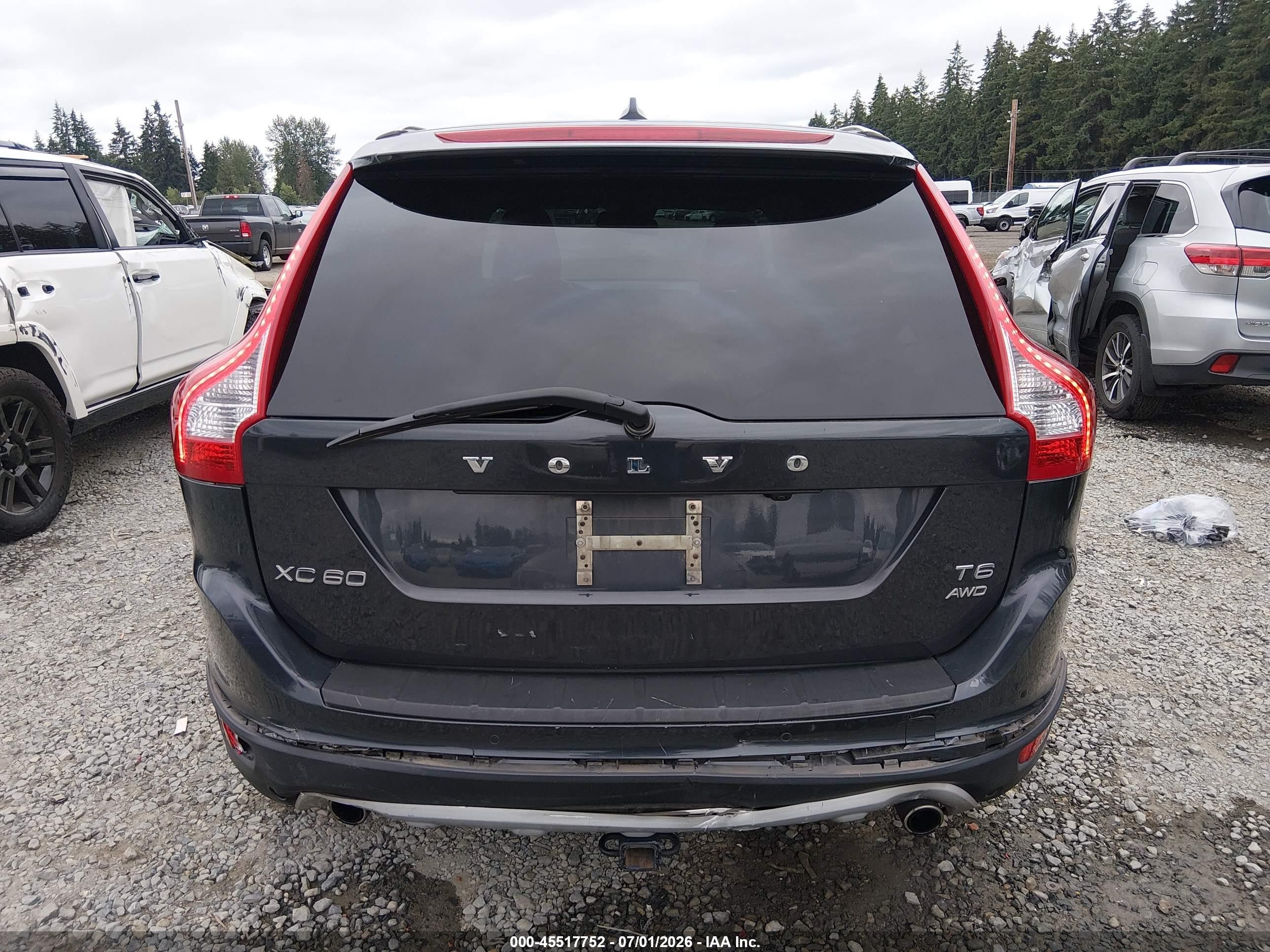 2012 Volvo Xc60 T6/t6 Platinum/t6 Premier Plus/t6 R-design/t6 R-design Platinum/t6 R-design Premier Plus Gray vin: YV4902DZ7C2289508