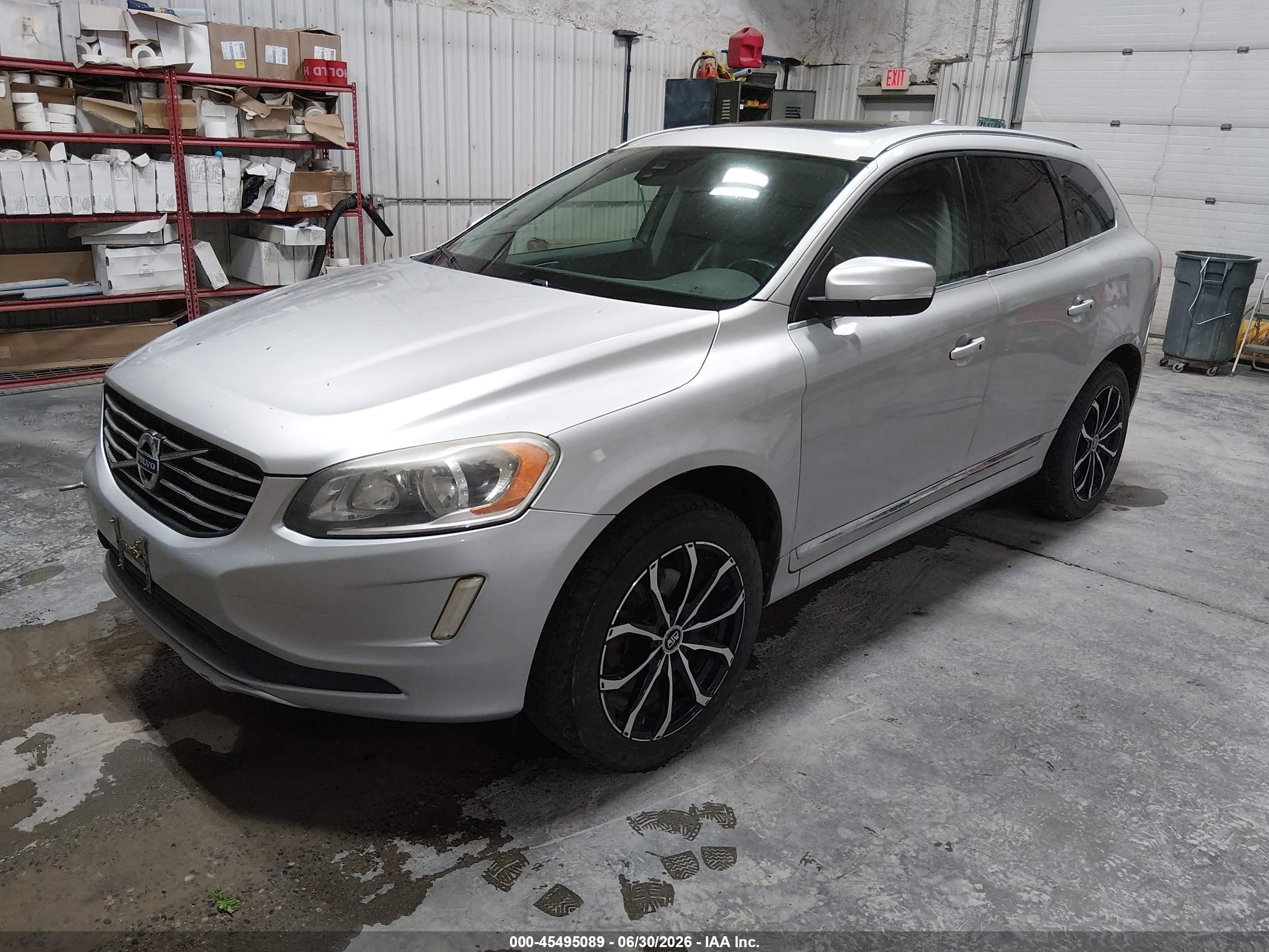 2014 Volvo Xc60 3.0l Premier Plus Silver vin: YV4902DZ8E2503196