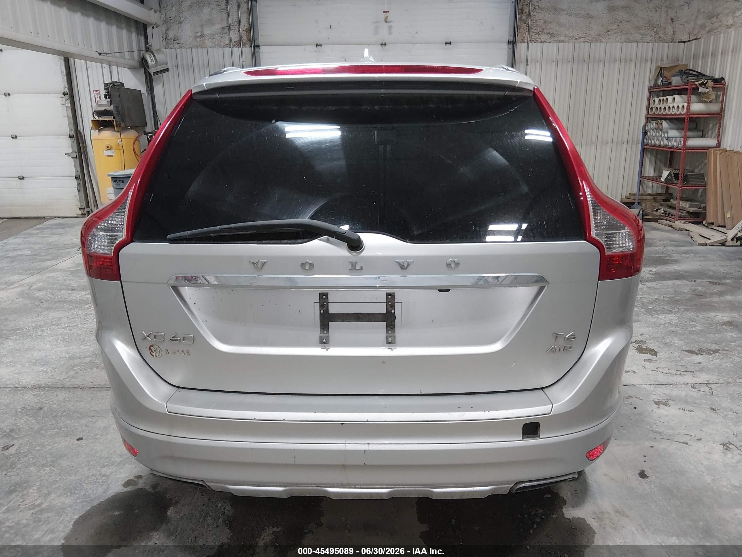 2014 Volvo Xc60 3.0l Premier Plus Silver vin: YV4902DZ8E2503196