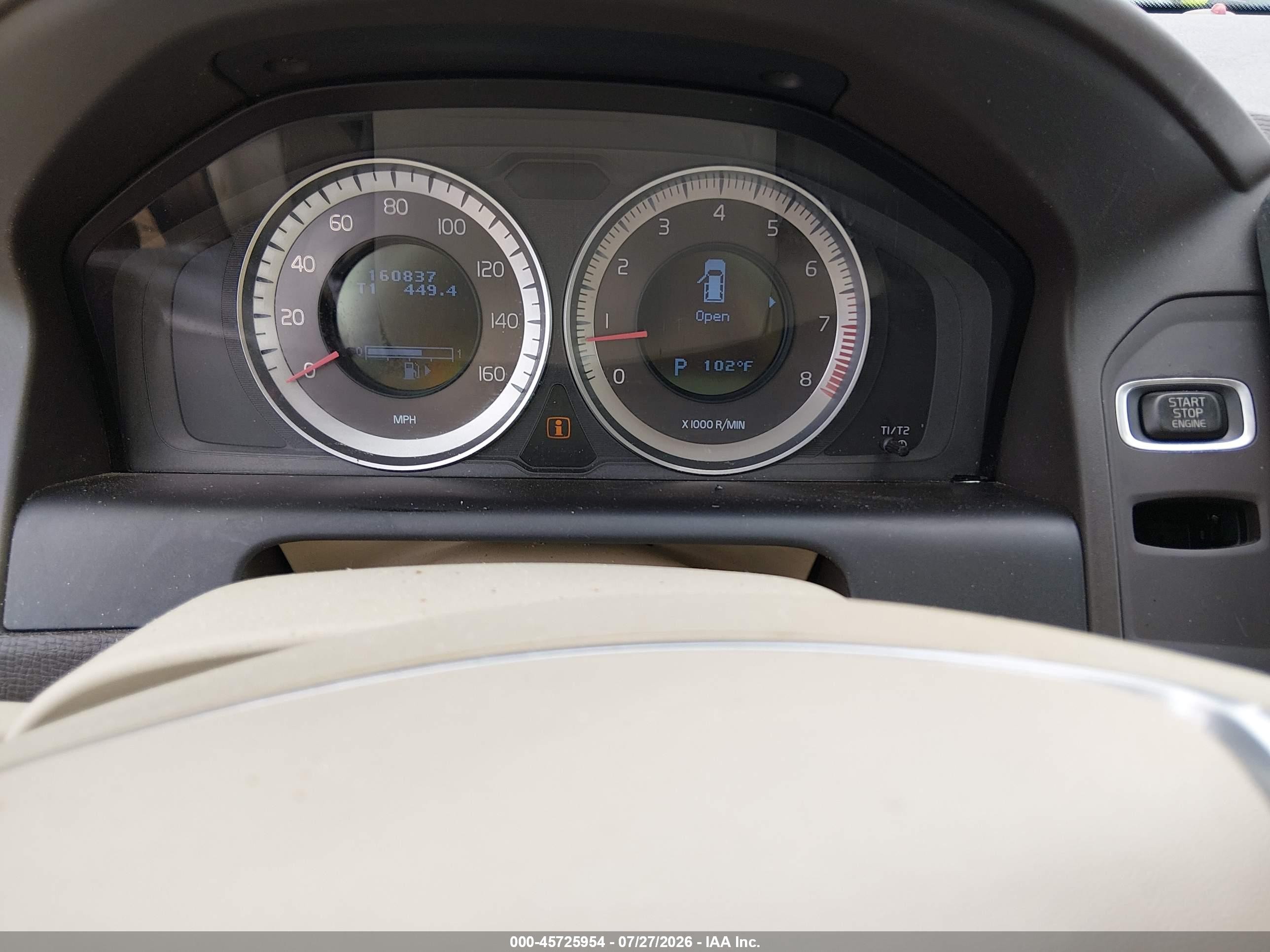 2012 Volvo Xc60 T6 Коричневый vin: YV4902DZ9C2312934