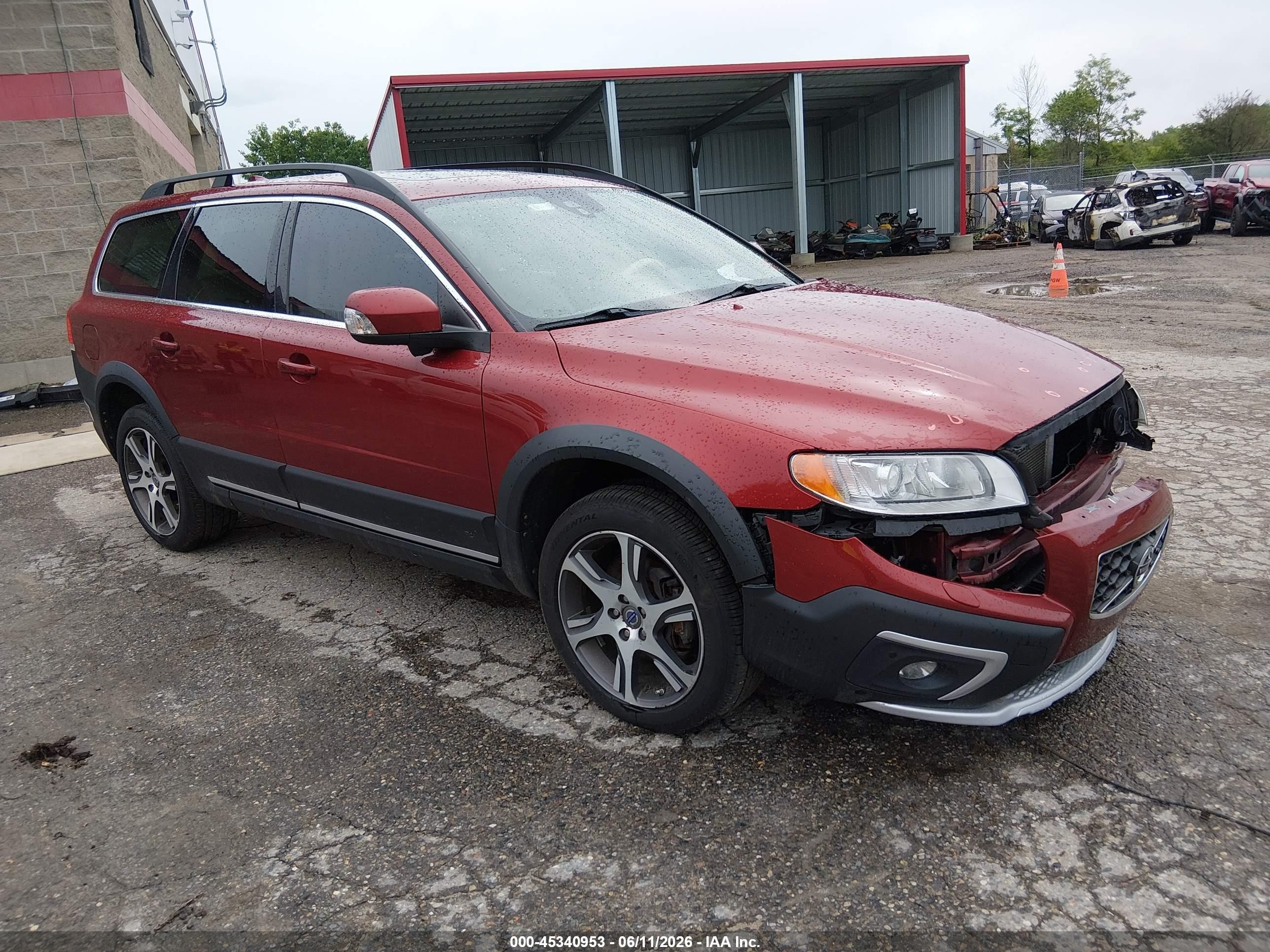 2015 Volvo Xc70 T6 Premier Plus Red vin: YV4902NC2F1193256