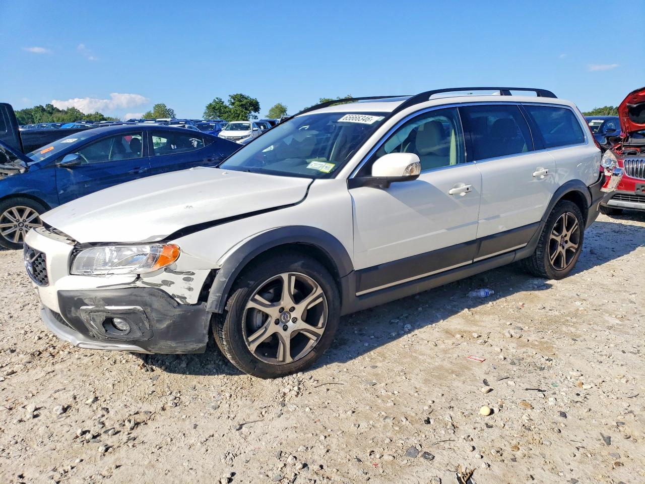 2015 Volvo Xc70 T6 Premier White vin: YV4902NK3F1223243
