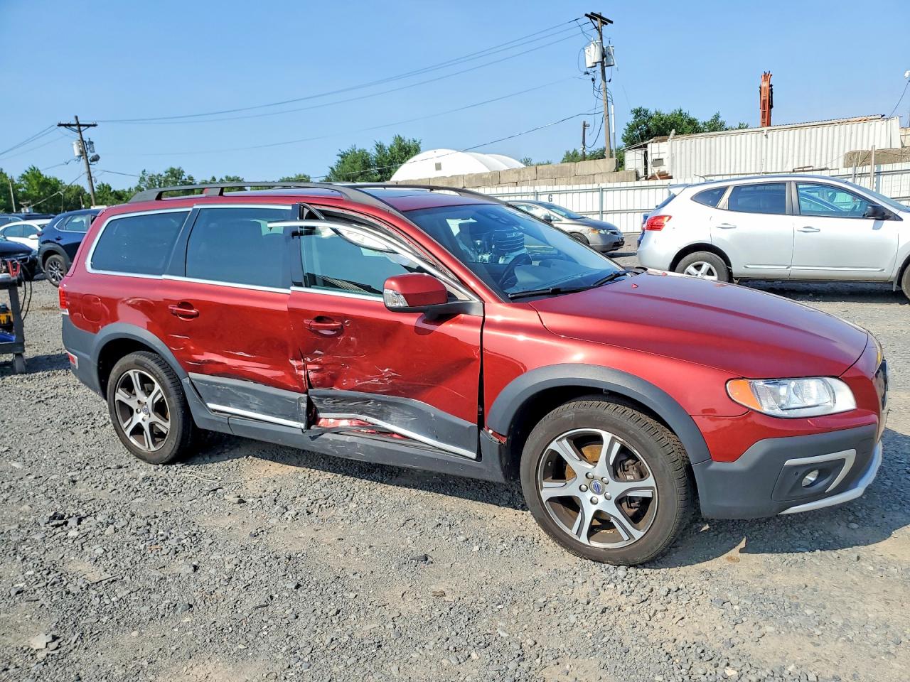 2015 Volvo Xc70 T6 Platinum Maroon vin: YV4902NMXF1224598