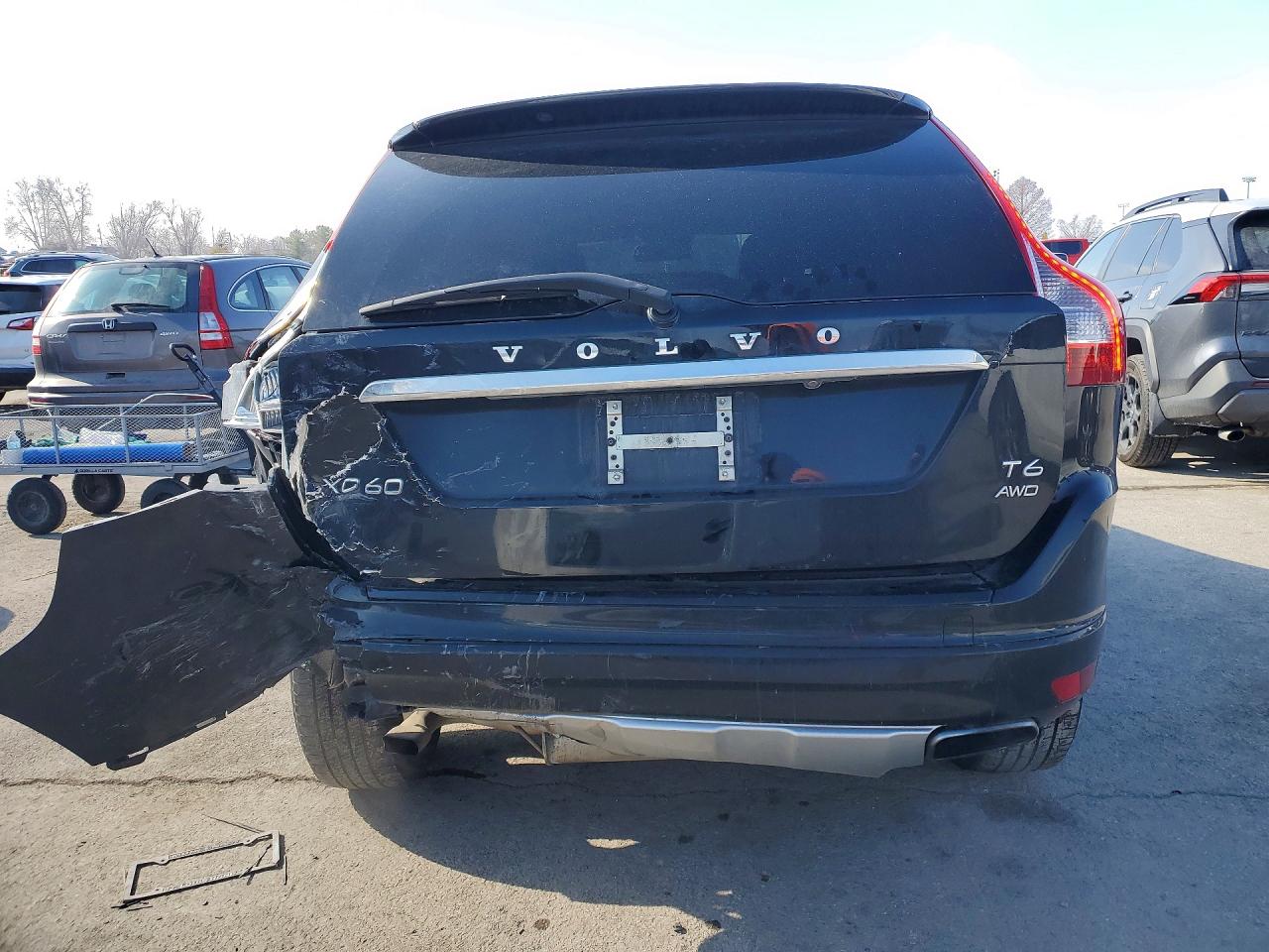 2015 Volvo Xc60 T6 Premier+ Black vin: YV4902RC0F2562748