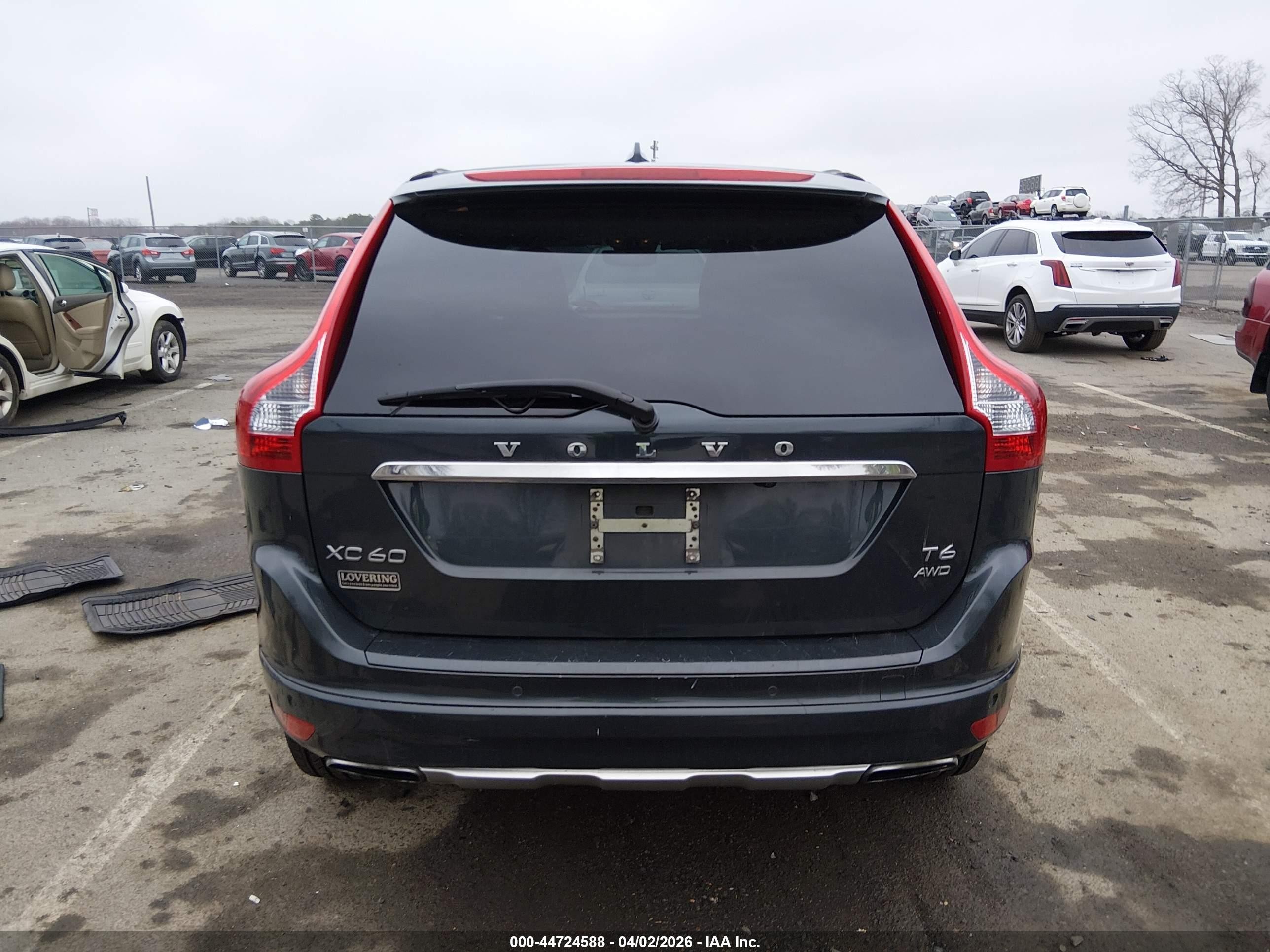 2015 Volvo Xc60 T6 Black vin: YV4902RK3F2721477