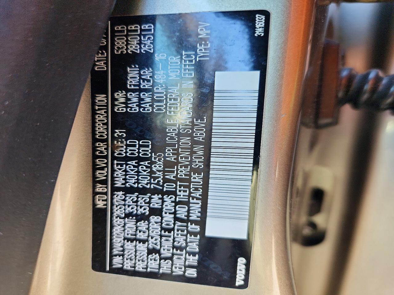 2015 Volvo Xc60 T6 Premier Gold vin: YV4902RK6F2651764
