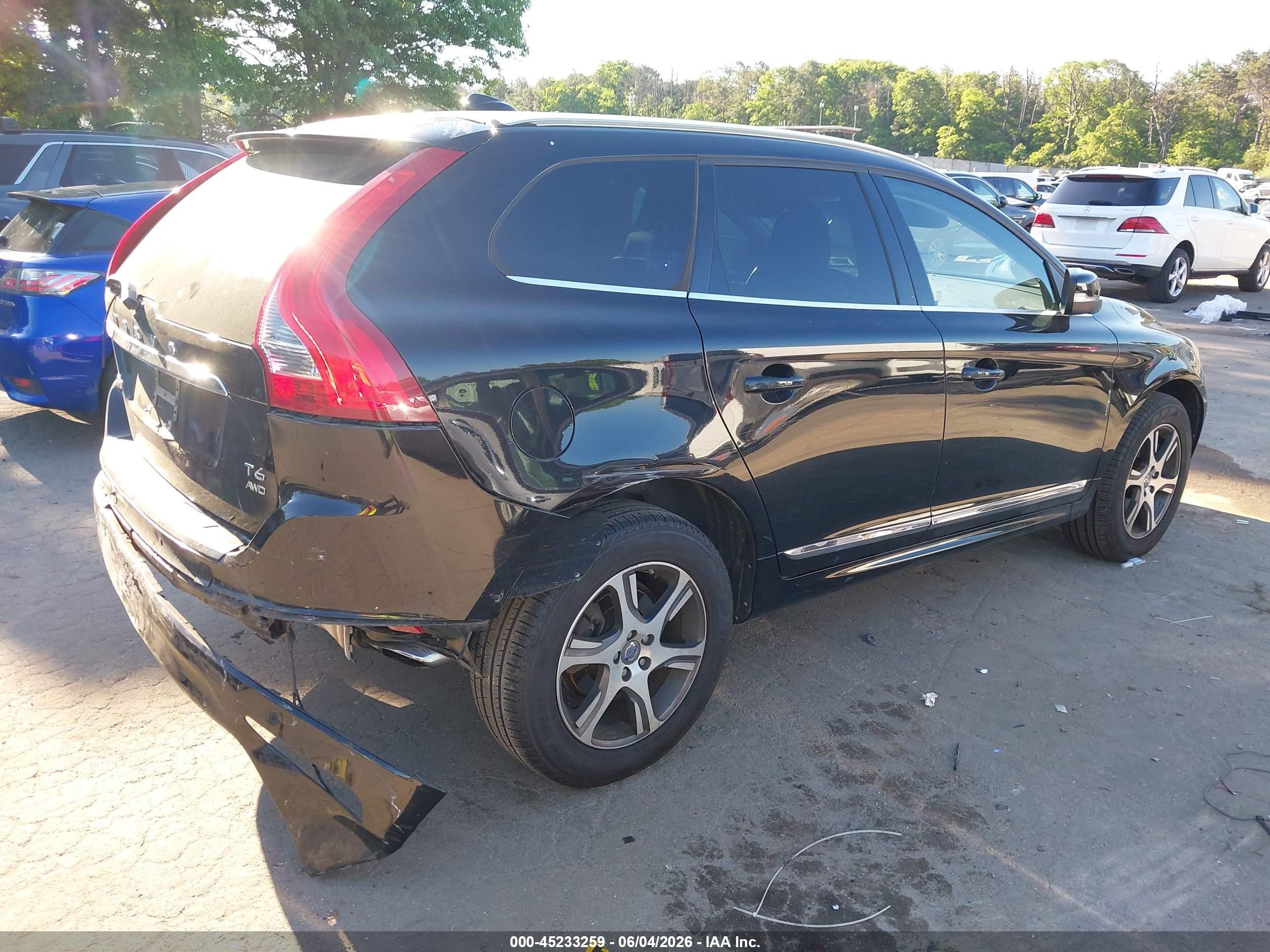 2015 Volvo Xc60 T6 Black vin: YV4902RK6F2664496