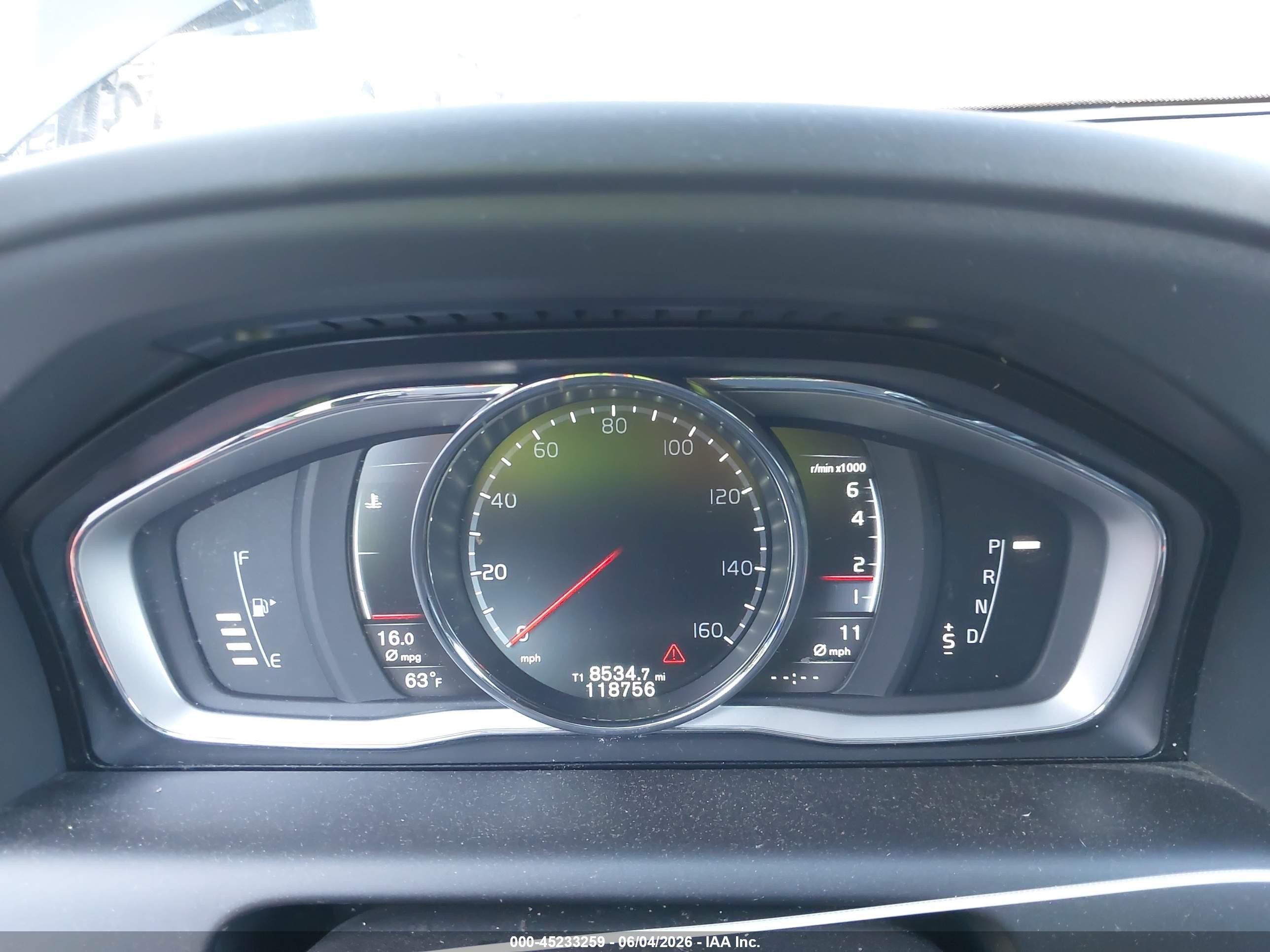 2015 Volvo Xc60 T6 Black vin: YV4902RK6F2664496