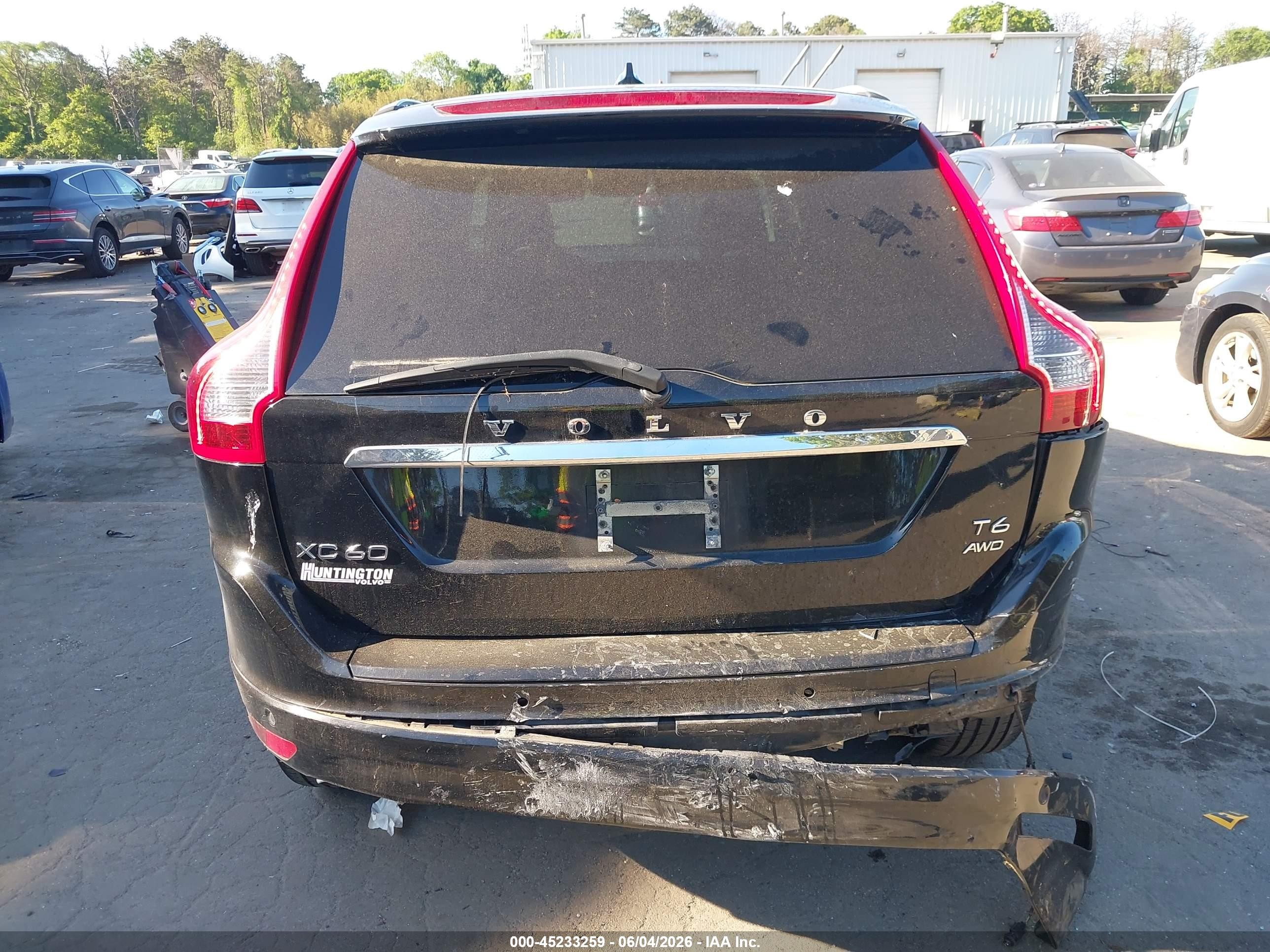 2015 Volvo Xc60 T6 Black vin: YV4902RK6F2664496