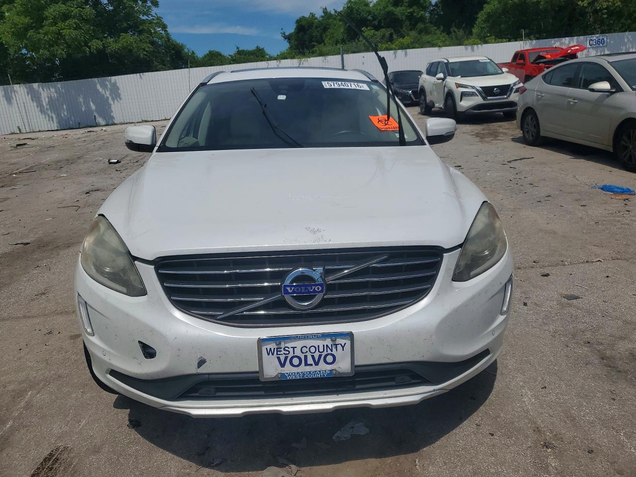 2015 Buic Volvo Xc60 White vin: YV4902RK6F2720386
