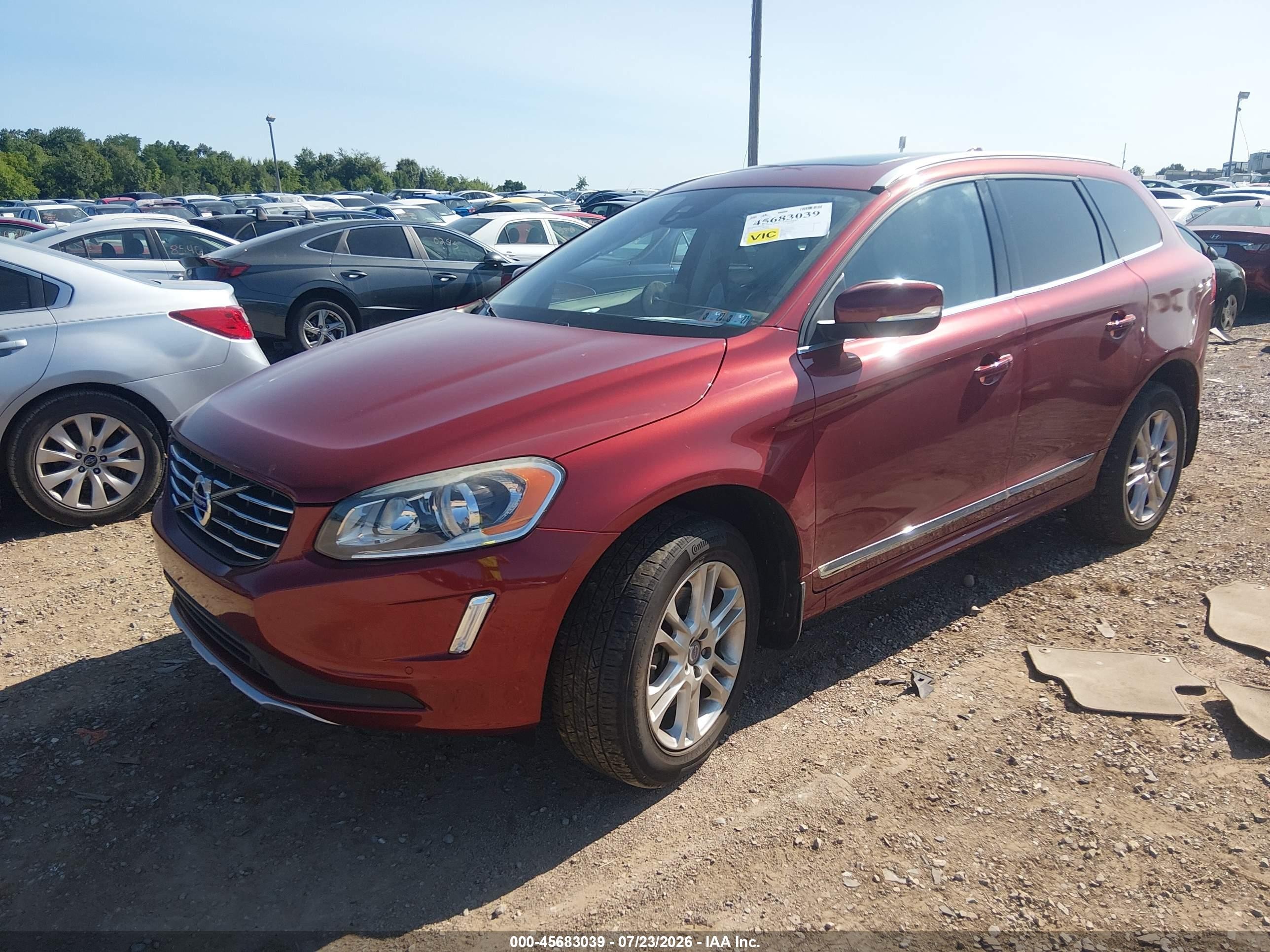 2015 Volvo Xc60 3.2 Premier Red vin: YV4940RB2F2584914