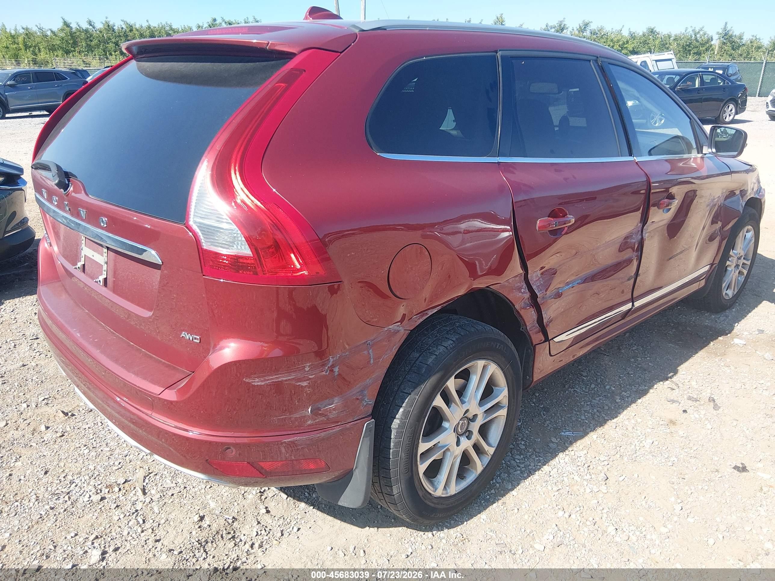 2015 Volvo Xc60 3.2 Premier Red vin: YV4940RB2F2584914