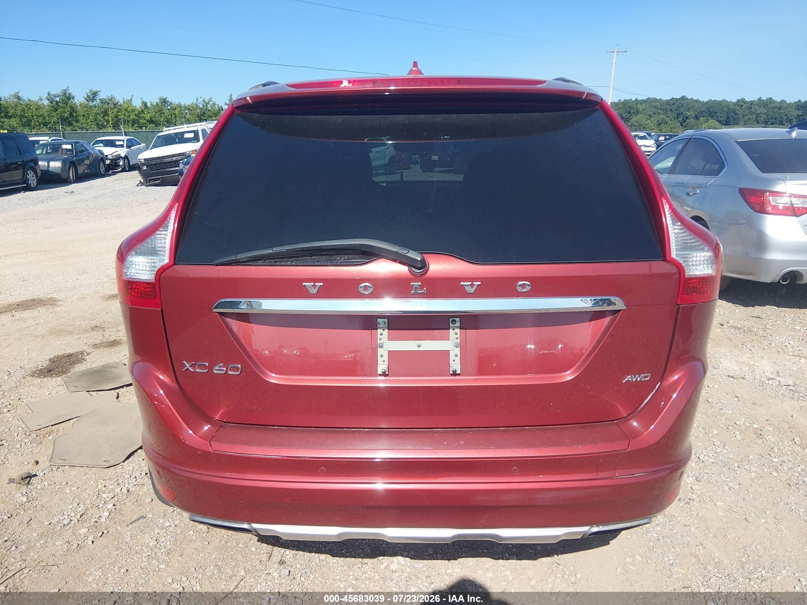 2015 Volvo Xc60 3.2 Premier Red vin: YV4940RB2F2584914