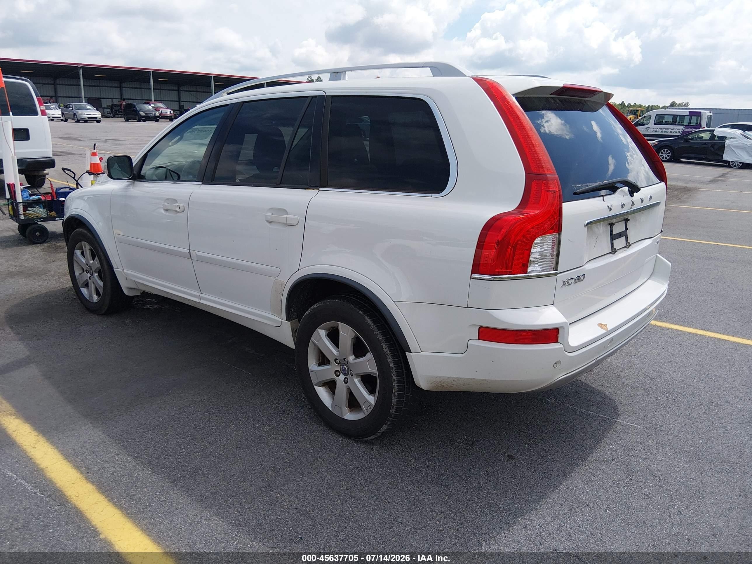 2013 Volvo Xc90 3.2/3.2 Platinum/3.2 Premier Plus White vin: YV4952CZ3D1631787
