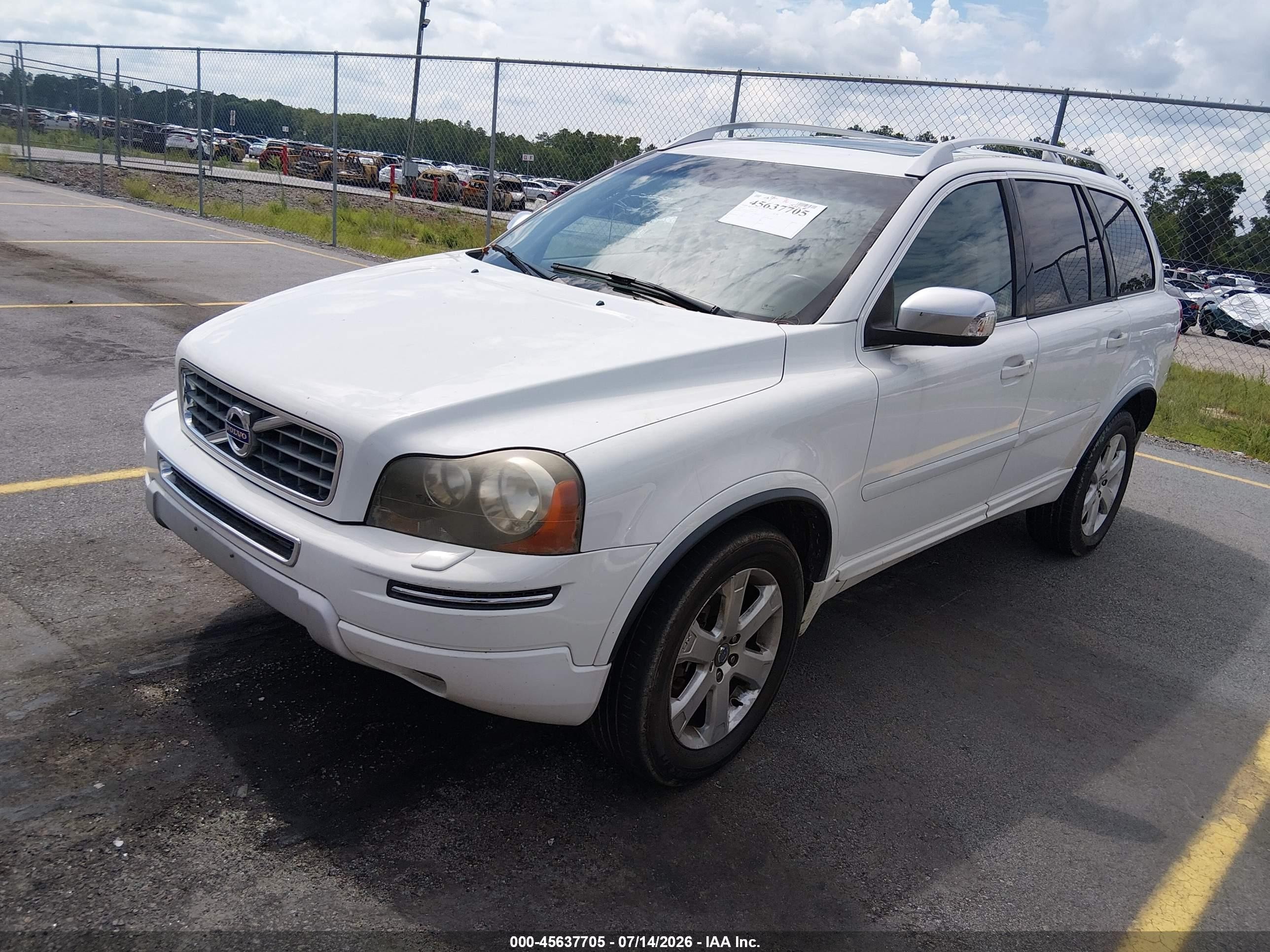 2013 Volvo Xc90 3.2/3.2 Platinum/3.2 Premier Plus White vin: YV4952CZ3D1631787