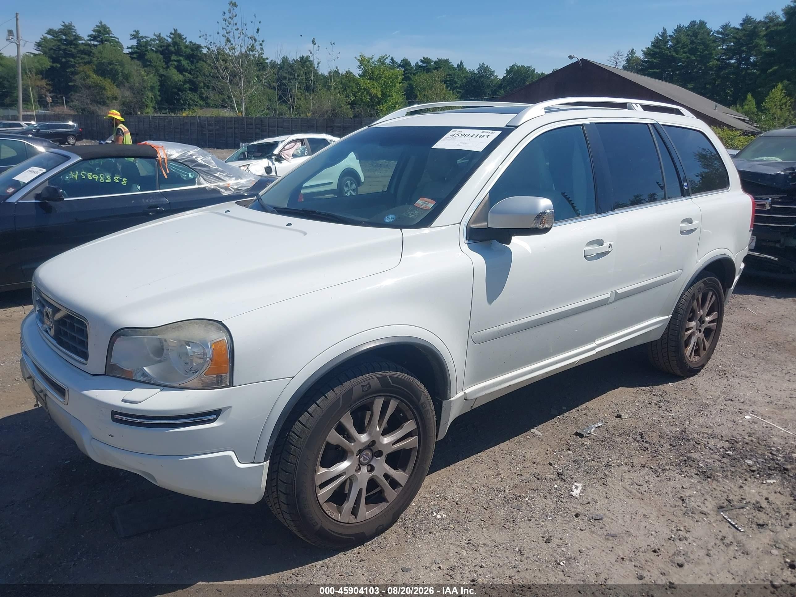 2014 Volvo Xc90 3.2 Platinum White vin: YV4952CZ3E1699430