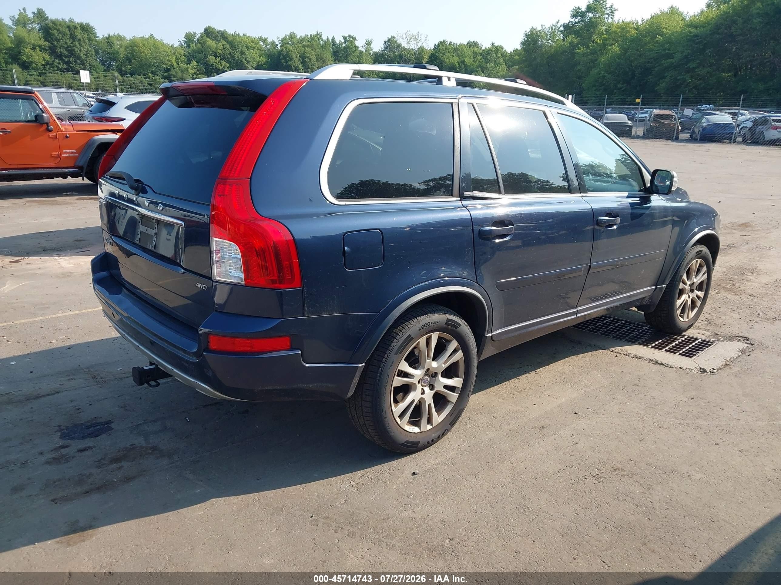 2013 Volvo Xc90 3.2 Platinum Dark Blue vin: YV4952CZ4D1642698