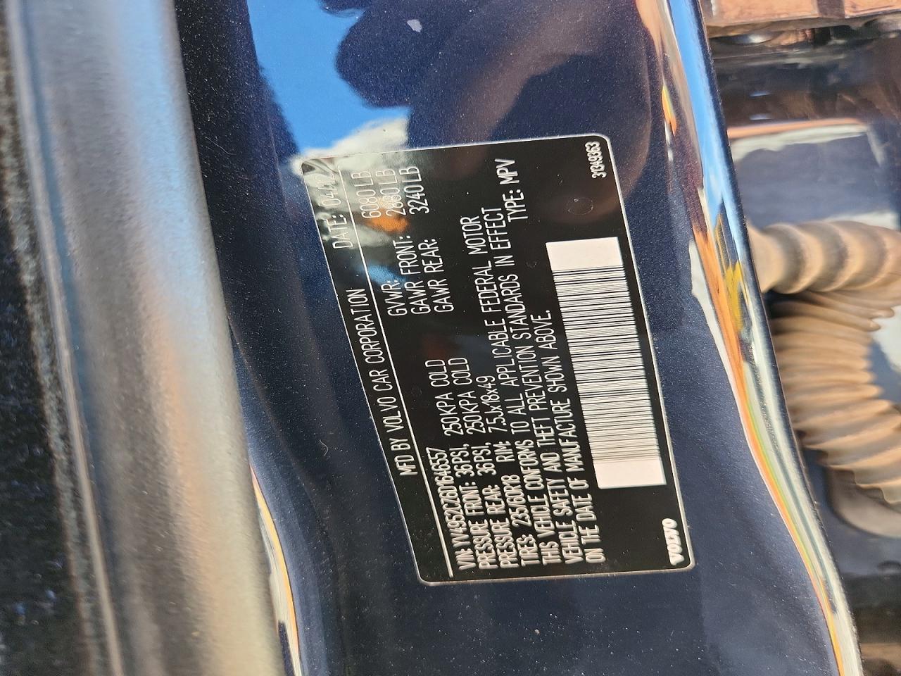 2013 Volvo Xc90 3.2 Blue vin: YV4952CZ6D1646557