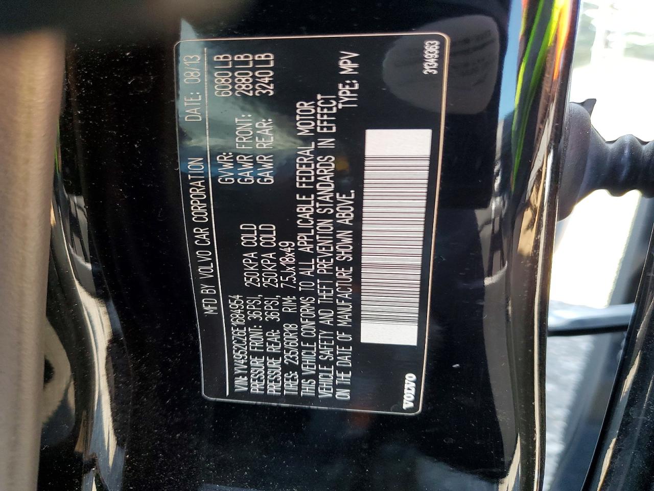 2014 Volvo Xc90 3.2 Черный vin: YV4952CZ6E1684954