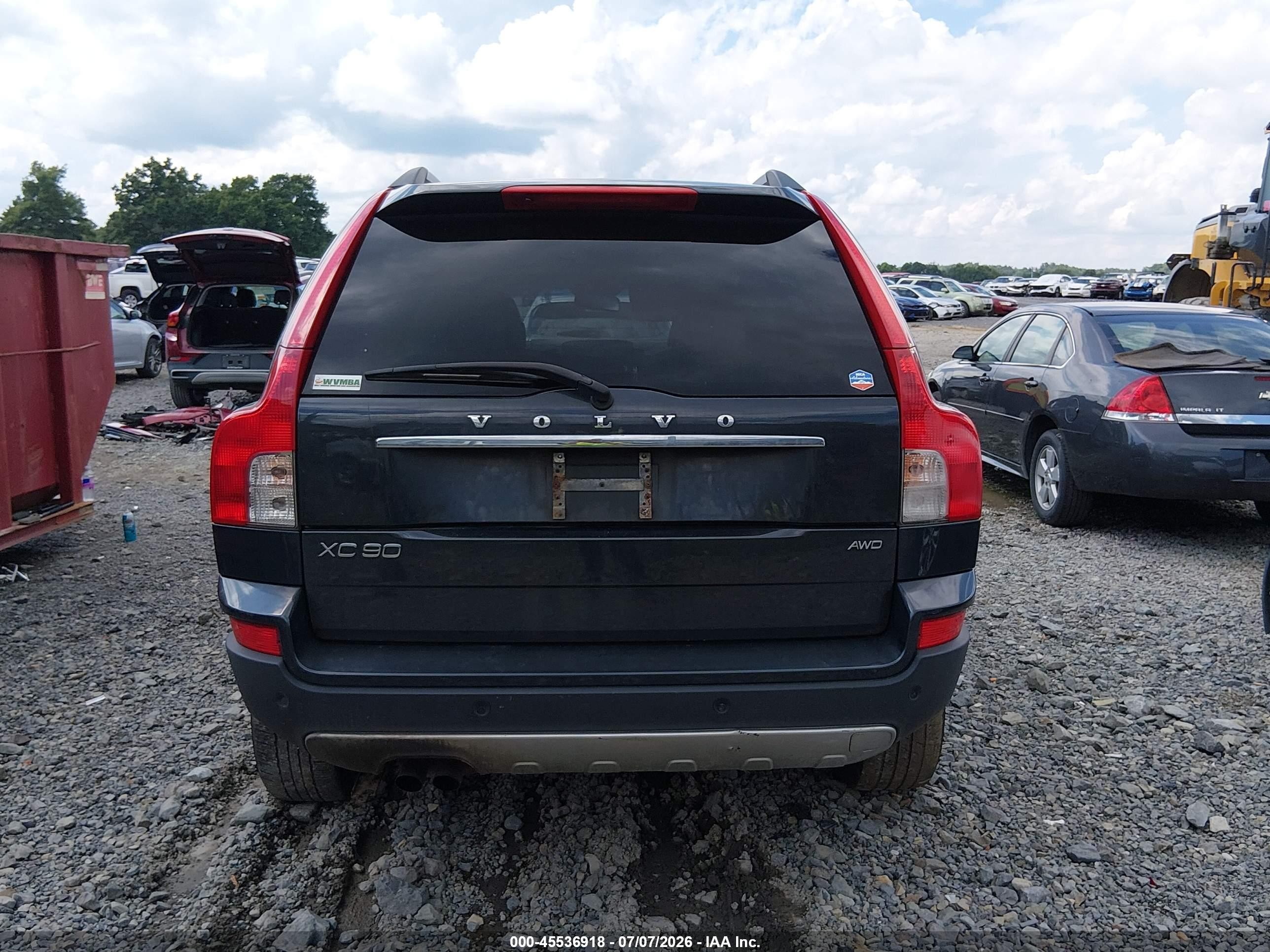 2012 Volvo Xc90 3.2/3.2 Platinum/3.2 Premier Plus Black vin: YV4952CZ7C1609323